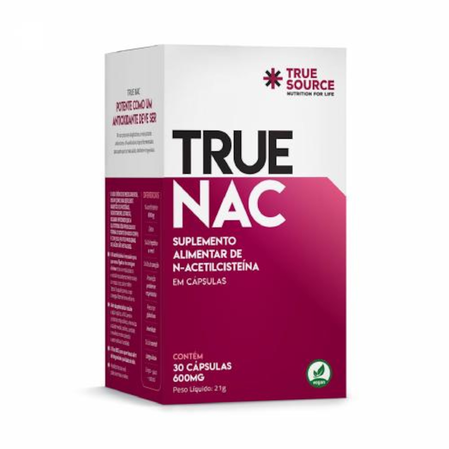 True Nac (30 Cápsulas) - True Source - Foto 1