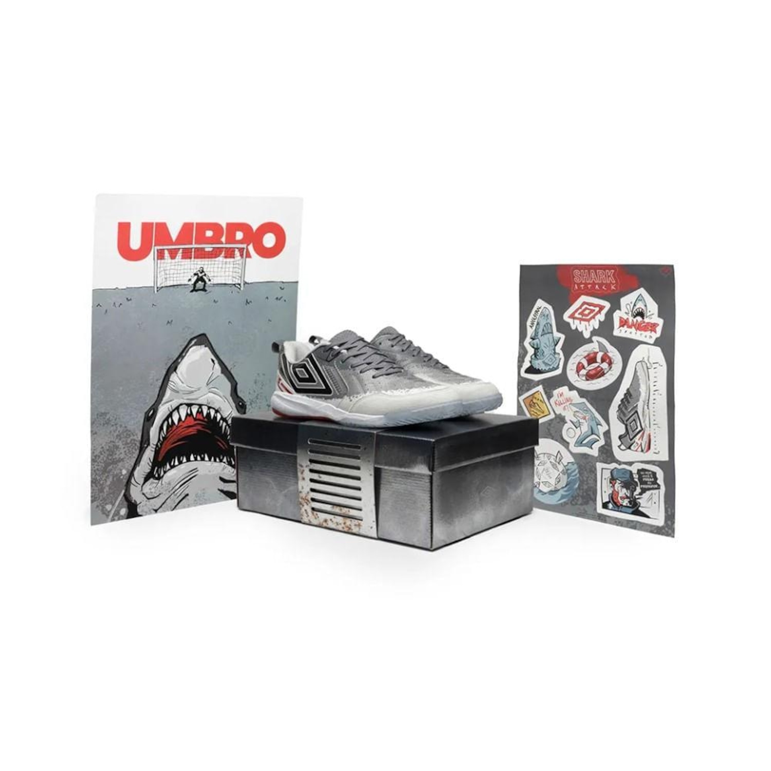 Chuteira de Futsal Umbro Pro 5 Bump Shark Masculina - Foto 3