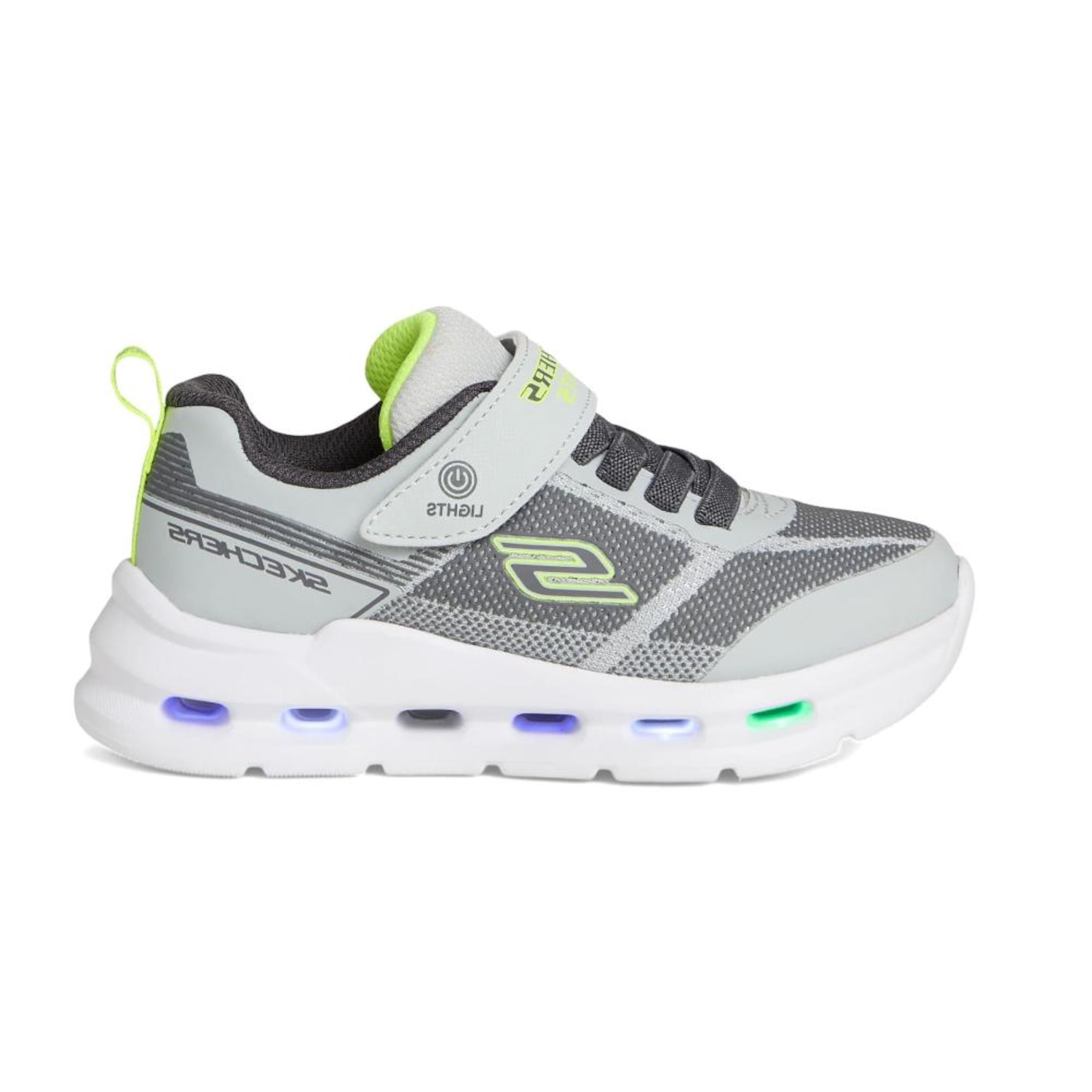 Tênis Infantil Casual Skechers Glide-Step Lights Led - Foto 1
