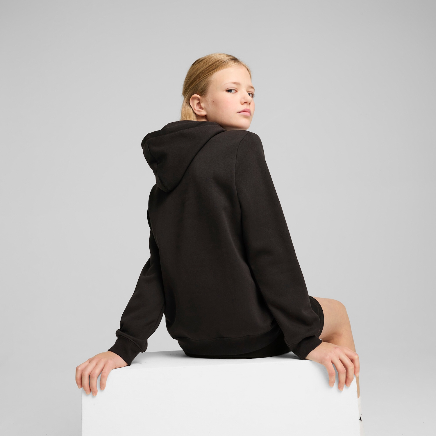Moletom com Capuz ESS No. 1 Logo Fleece Puma Infantil - Foto 2