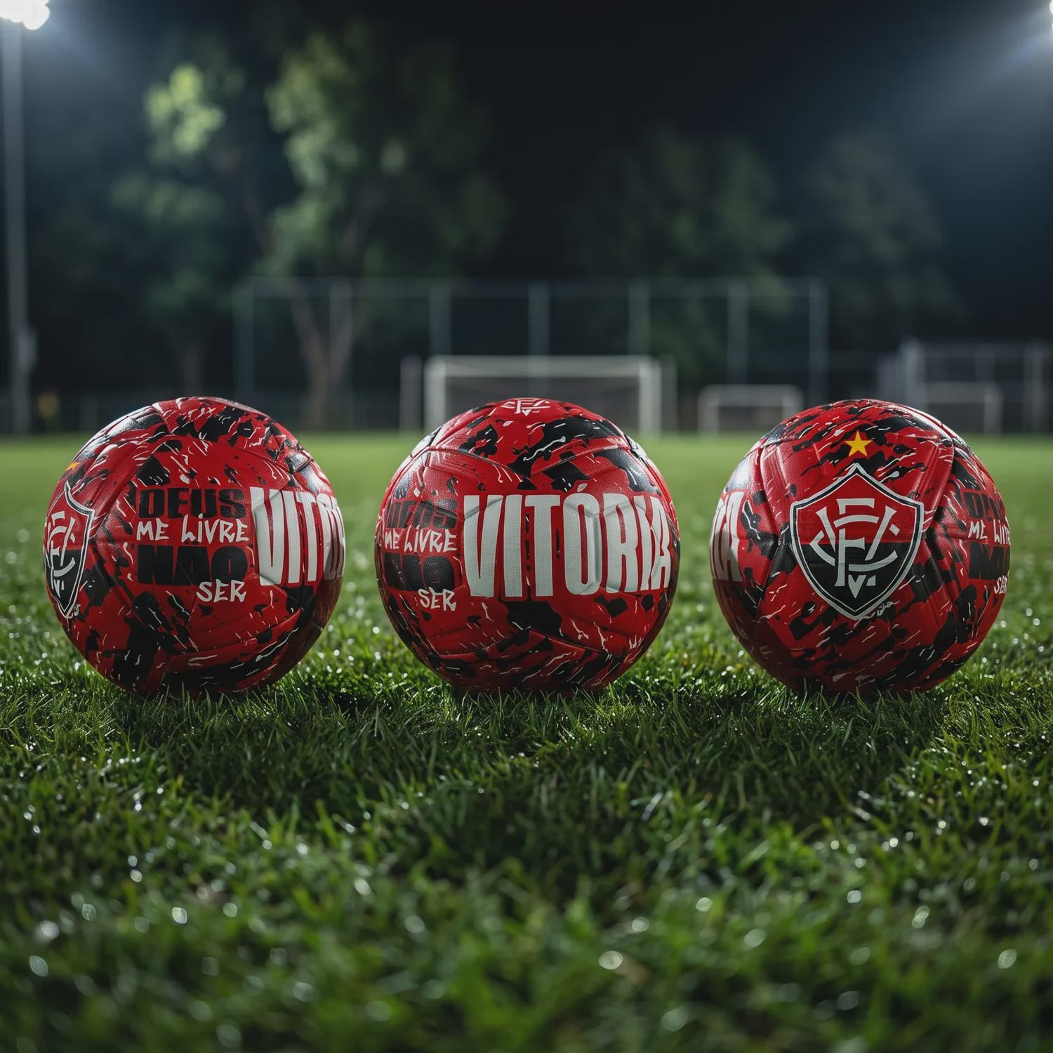 Bola de Futebol de Campo do Vitória Allpha Recreativa - Foto 2