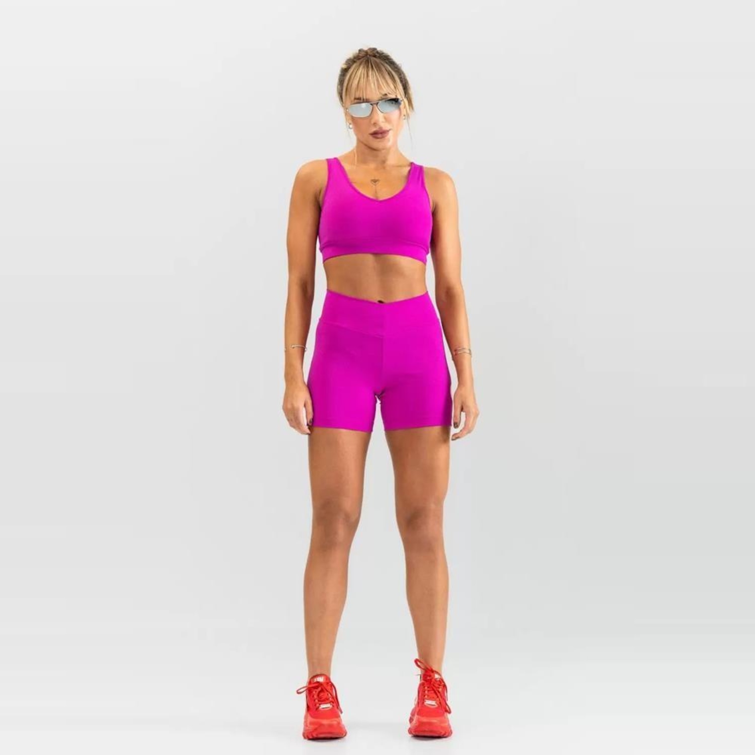 Conjunto Top + Short Labellamafia Feminino Go On Academia - Foto 1