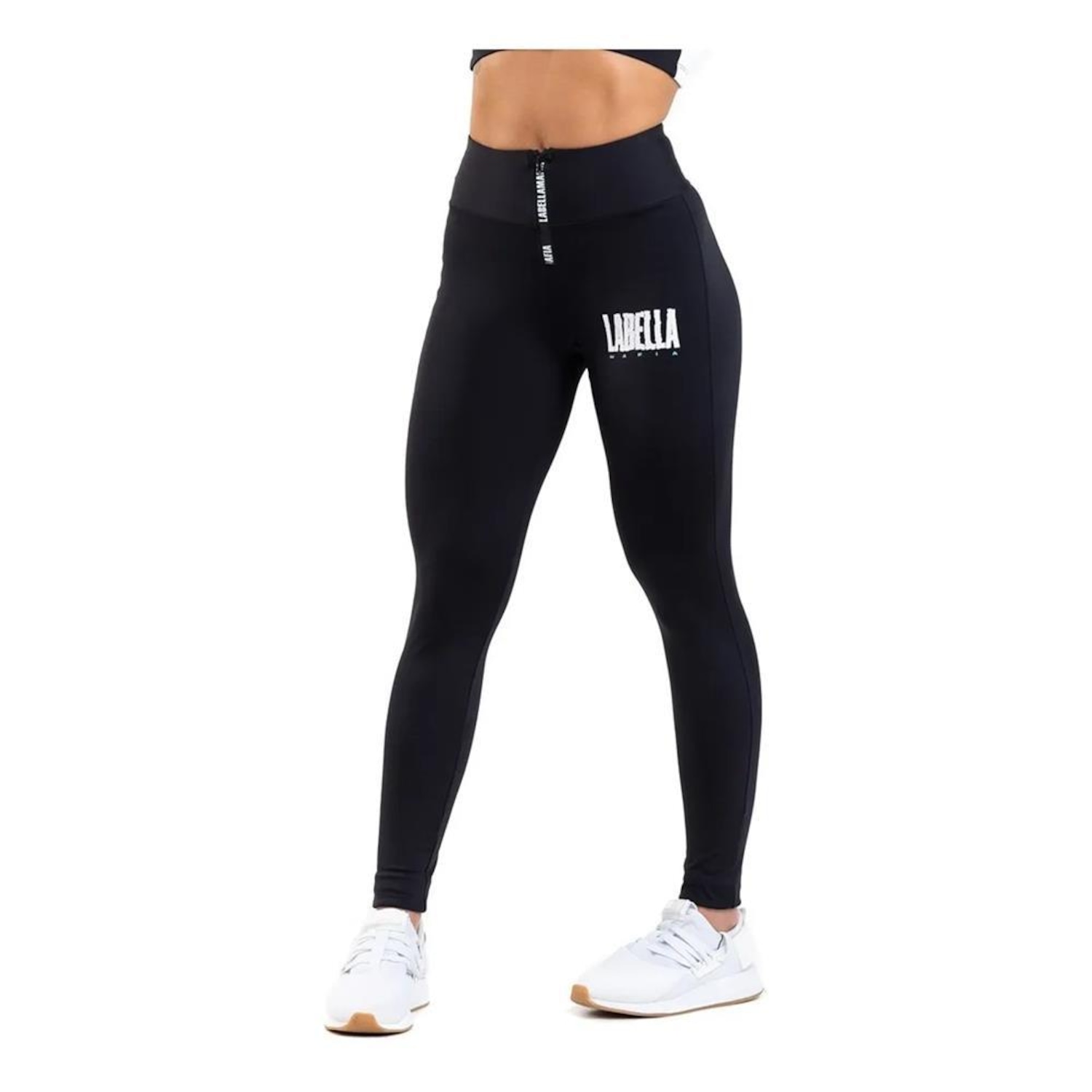 Calça Legging Labellamafia Feminina Zíper Academia Fitness - Foto 4