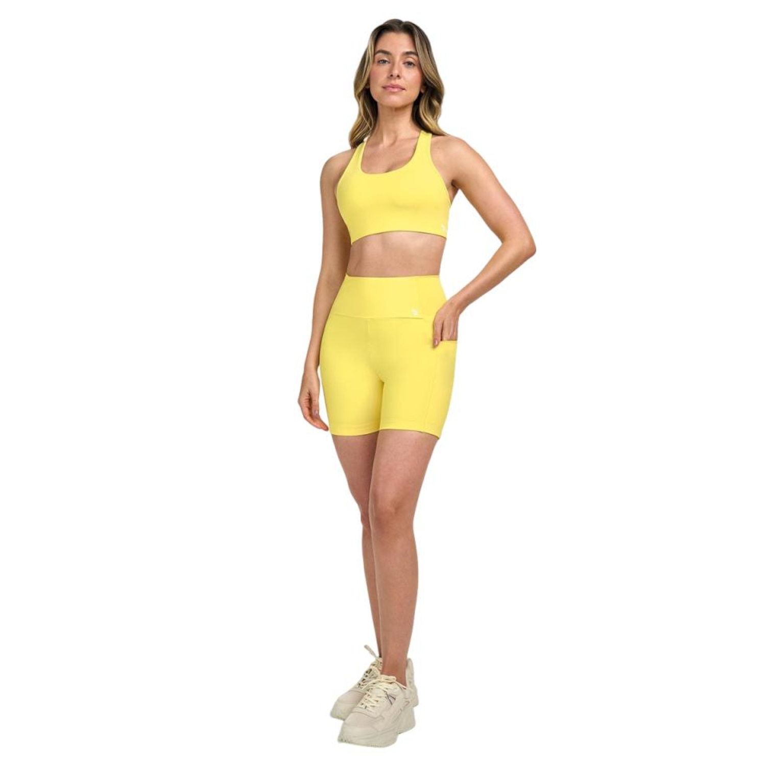 Bermuda Running Feminina Bolso Alto Giro - Foto 1