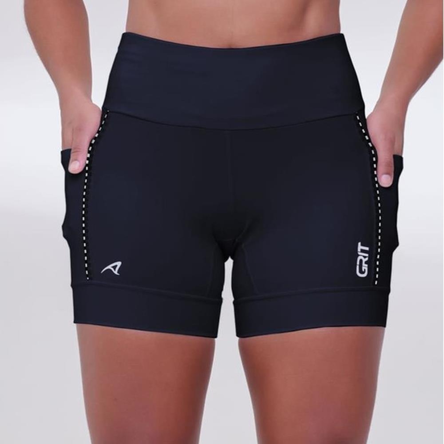 Bermuda Authen Feminina Running 15cm com Bolso Bossa Grit - Foto 1