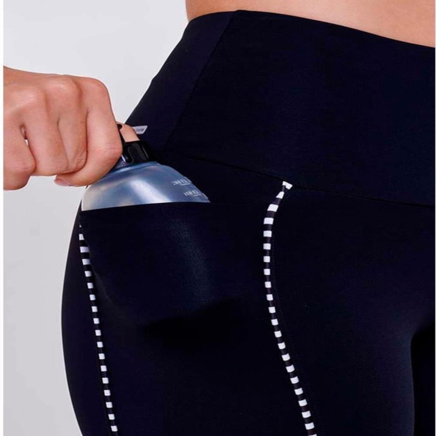 Bermuda Authen Feminina Running 15cm com Bolso Bossa Grit - Foto 4