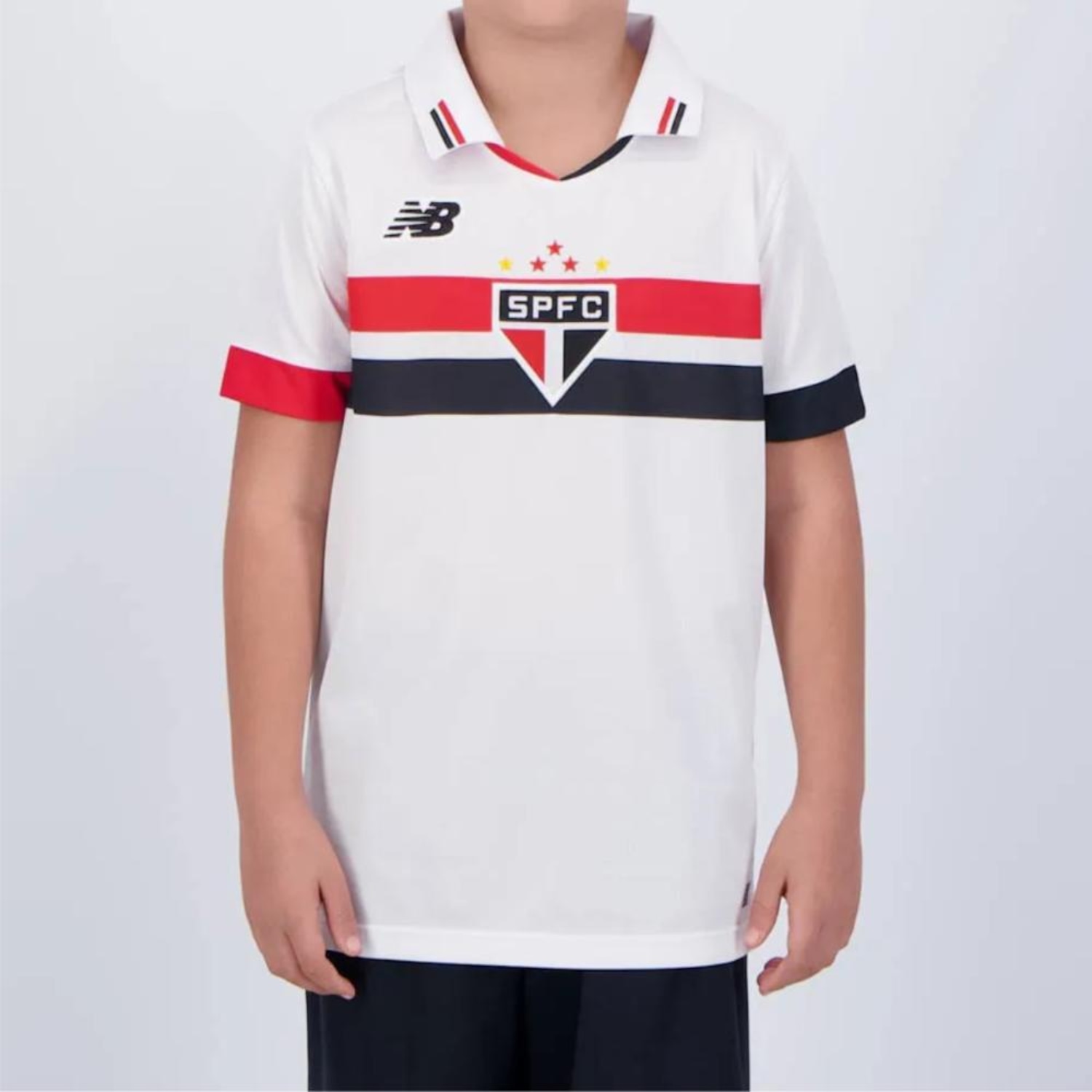 Camisa do São Paulo I 2024/25 Torcedor New Balance Infantil - Foto 1