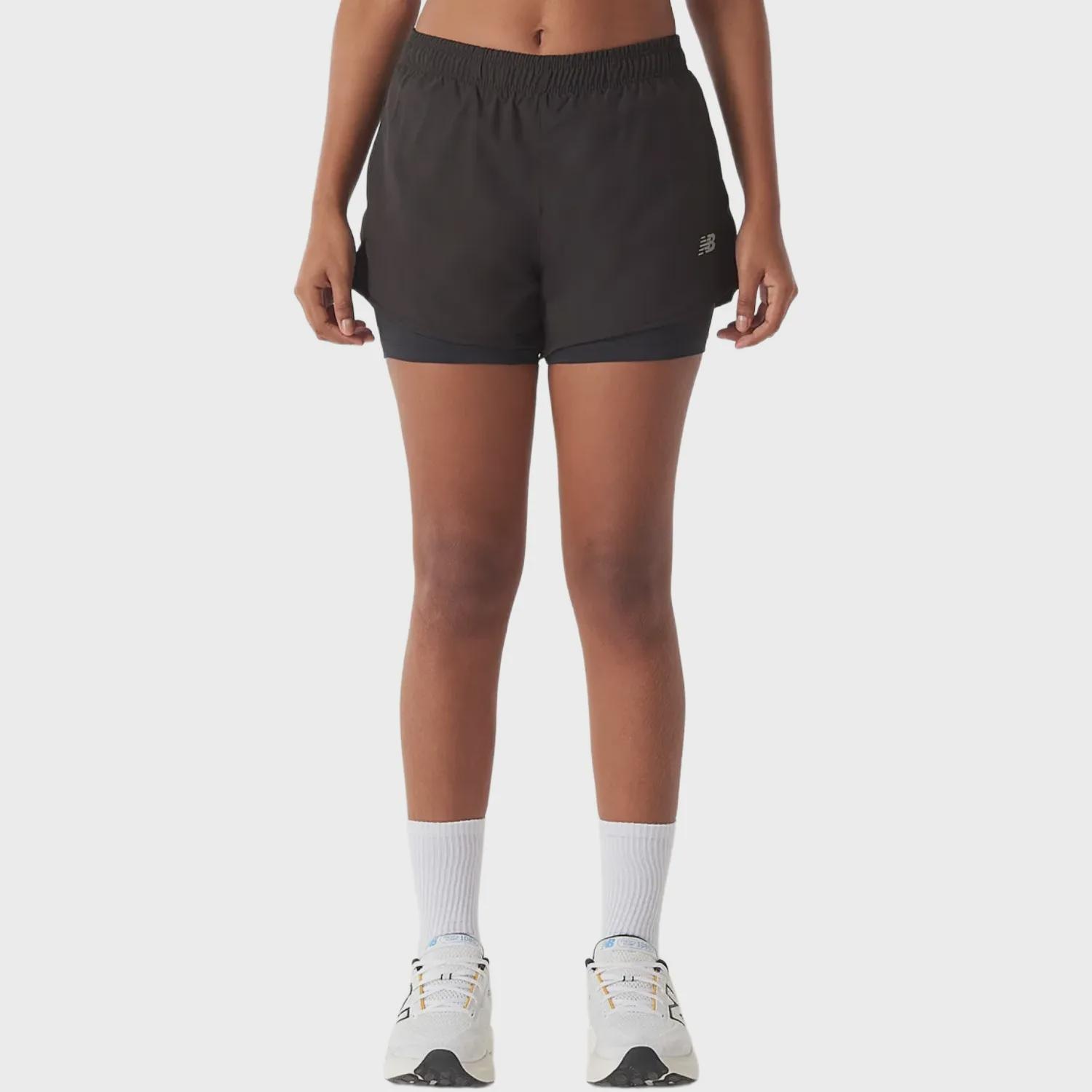 Shorts New Balance Sport Essentials 2 Em 1 Feminino - Foto 1