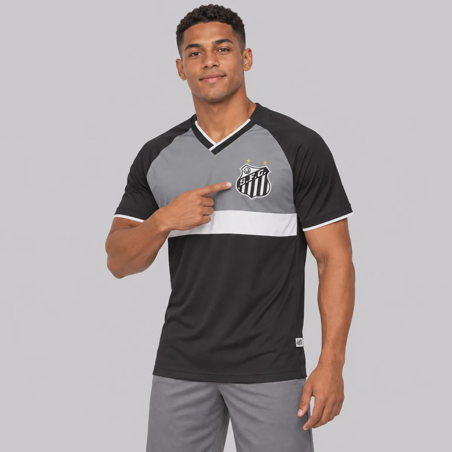 Camisa do Santos Esportiva Dry Masculina - Foto 2