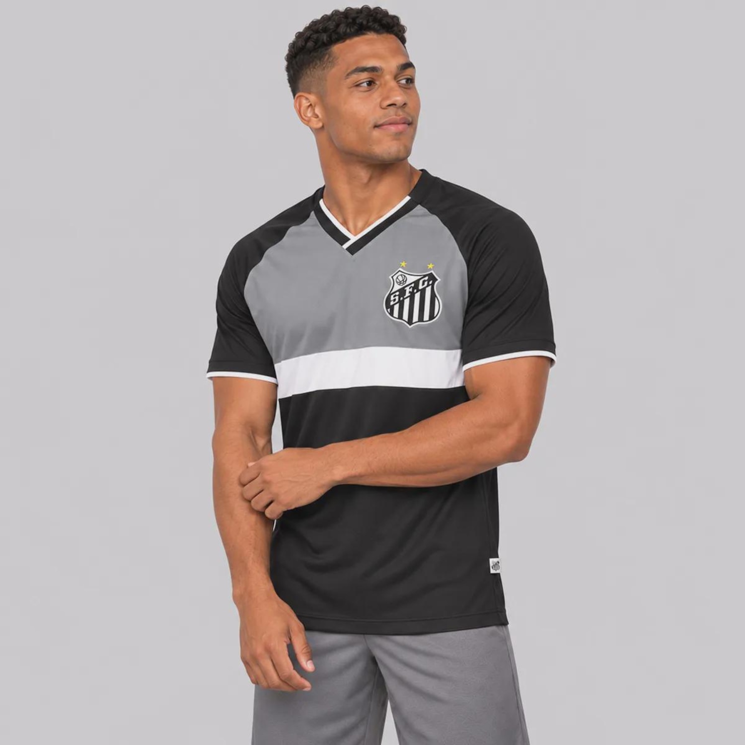 Camisa do Santos Esportiva Dry Masculina - Foto 3