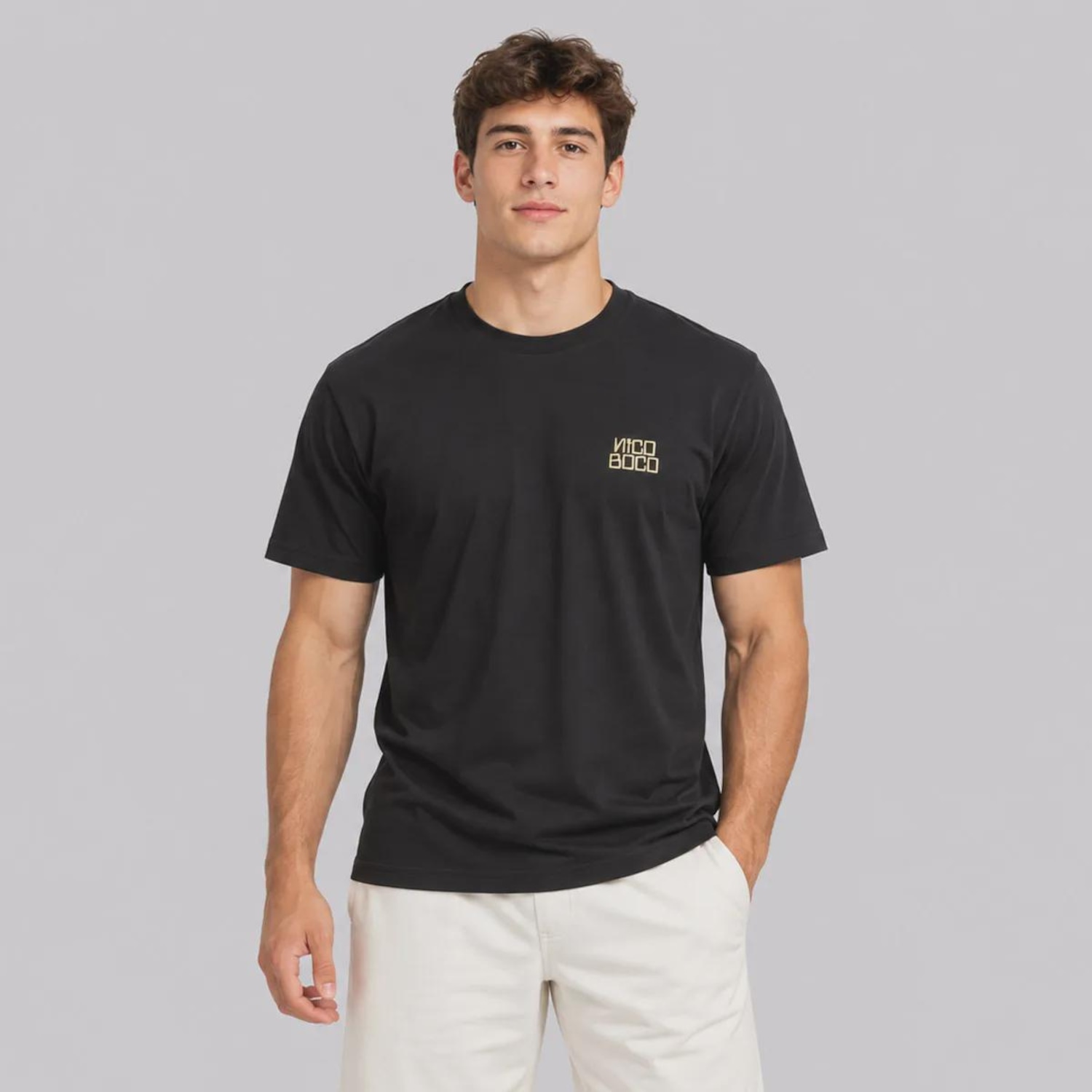 Camiseta Nicoboco Chat Masculina - Foto 1