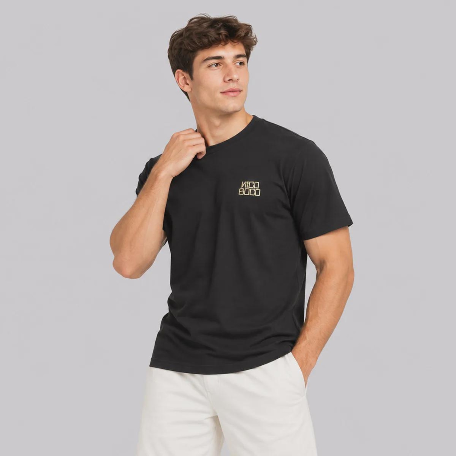 Camiseta Nicoboco Chat Masculina - Foto 3
