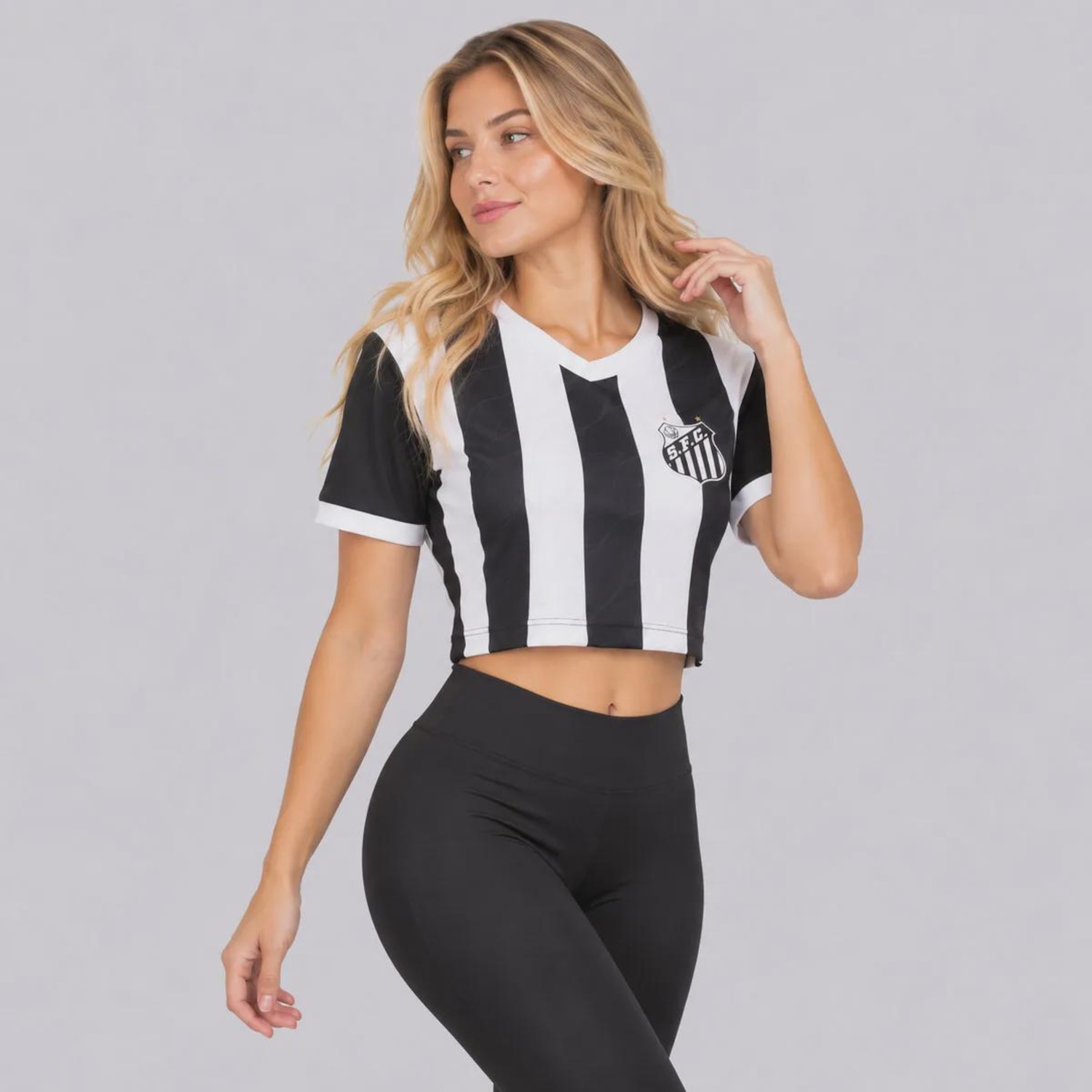 Cropped do Santos Solaz Feminino - Foto 3
