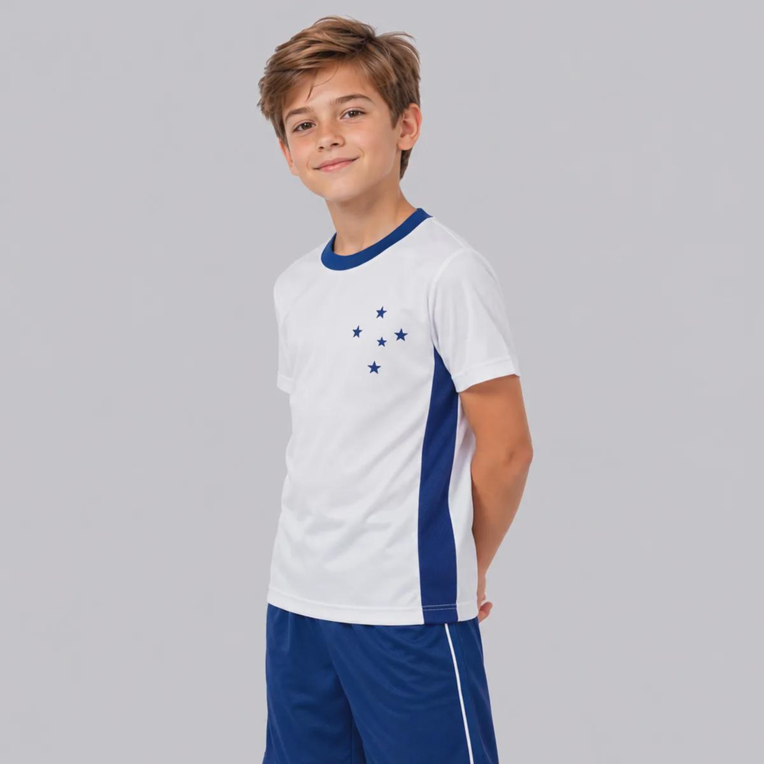 Camisa do Cruzeiro Liso Infantil - Foto 2