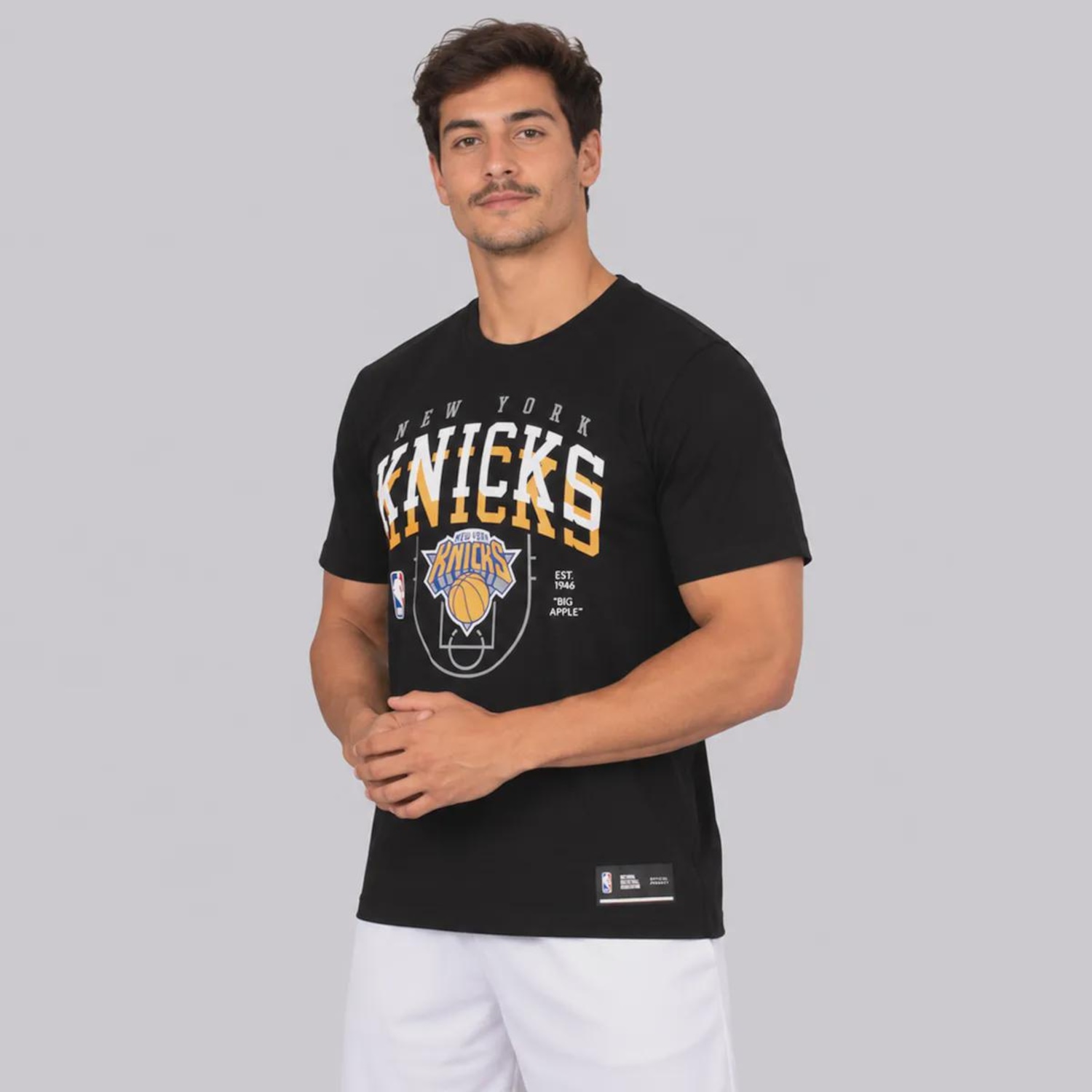Camiseta Court Knicks Logo NBA Masculina - Foto 2