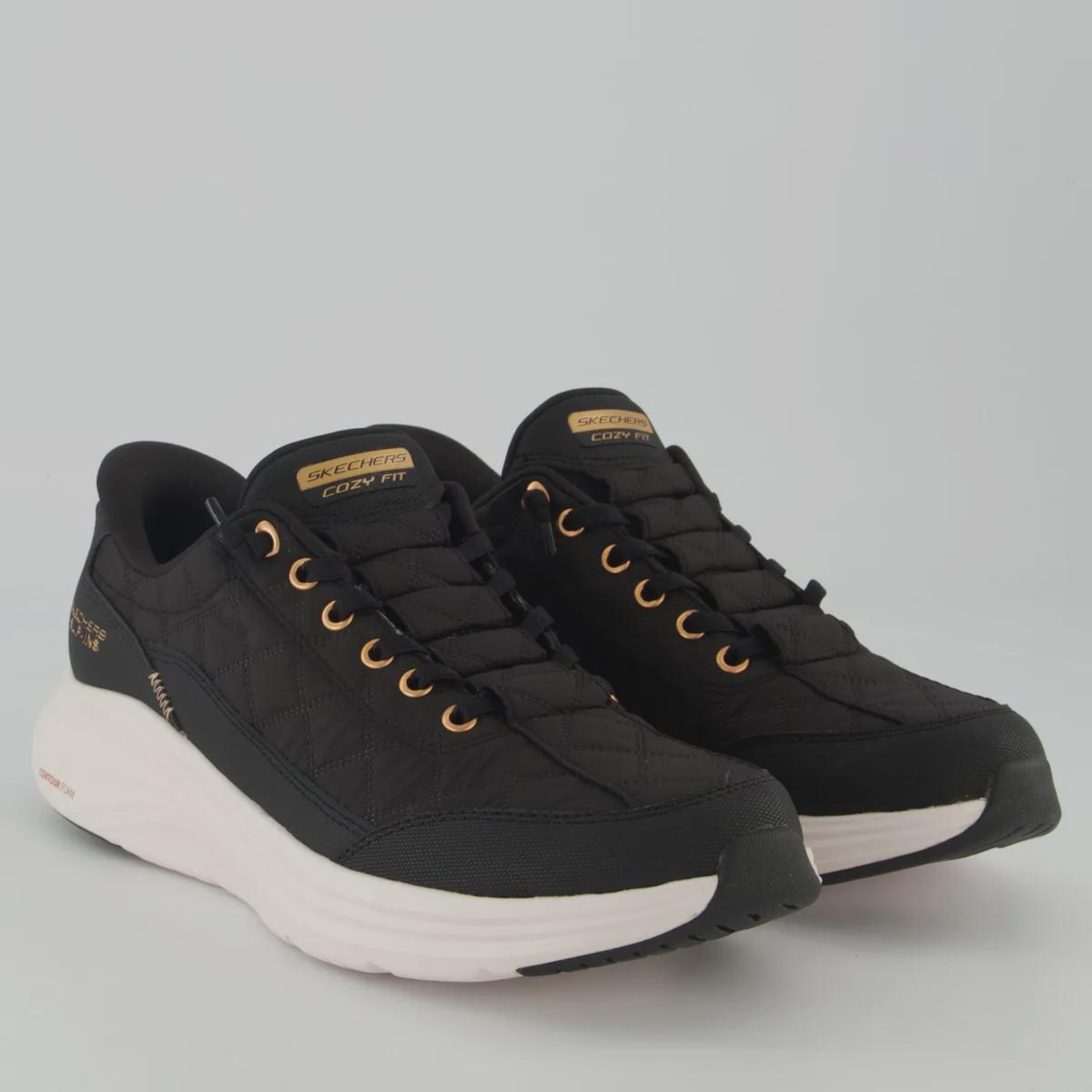 Tênis Skechers Contour Foam Feminino Preto - Foto 2