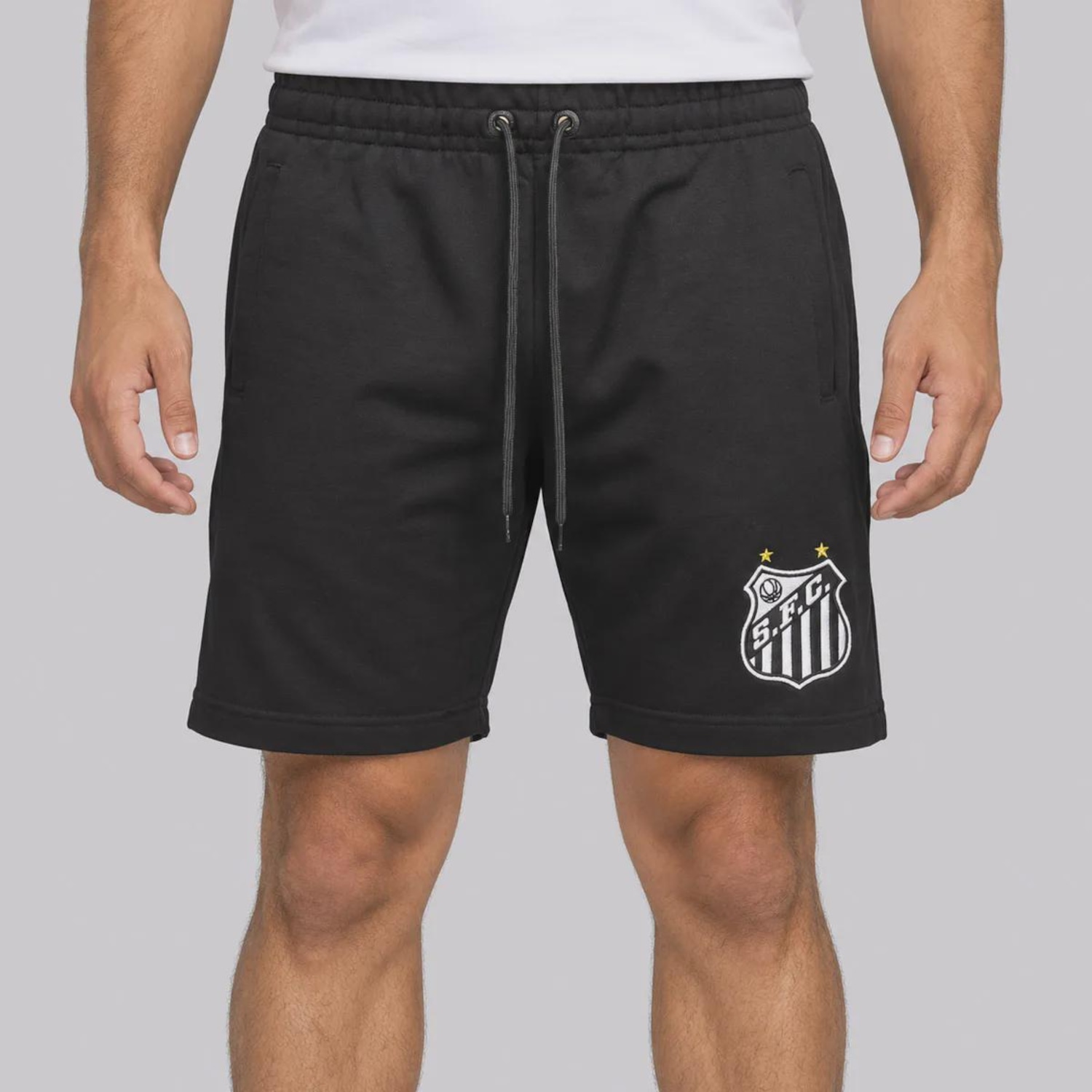 Bermuda Santos Moletom Masculina - Foto 1