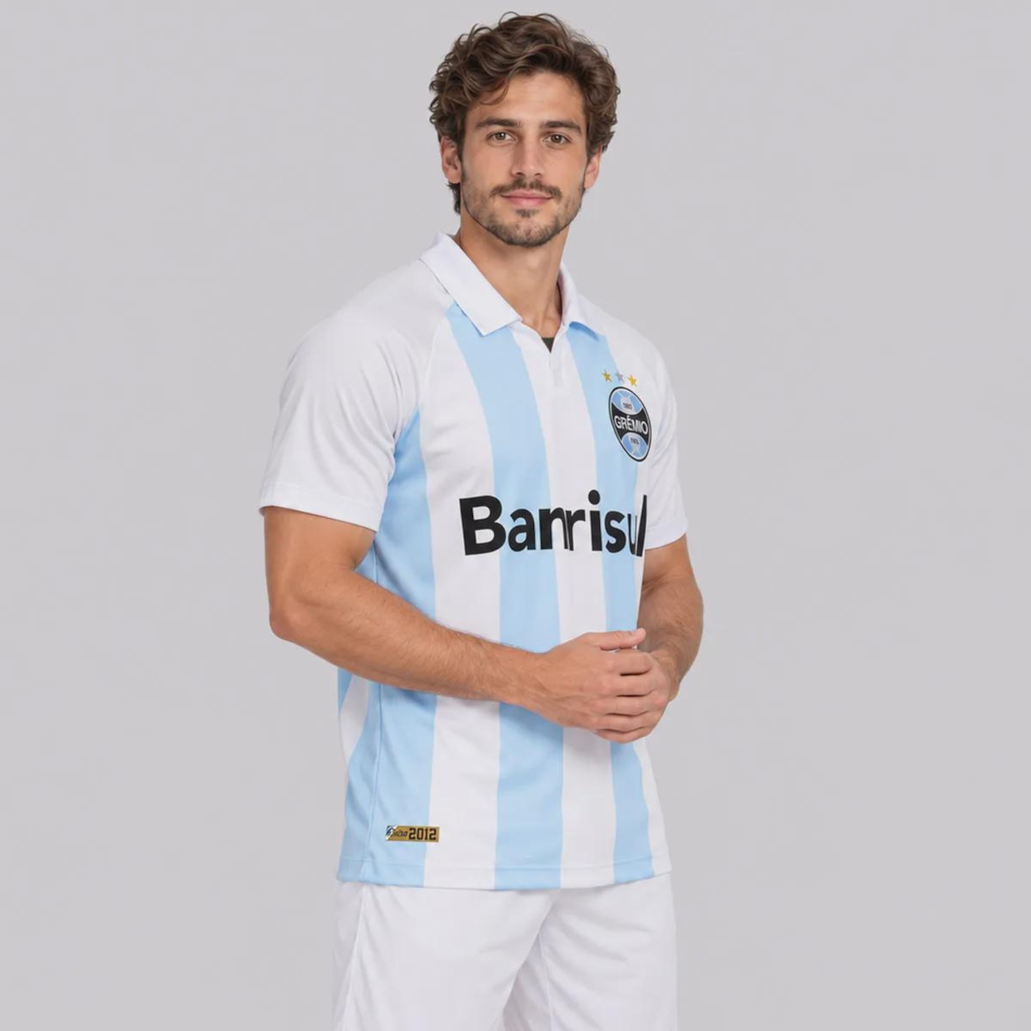 Camisa do Grêmio Retrô 2012 Alma Castelhana Banrisul Masculina - Foto 2