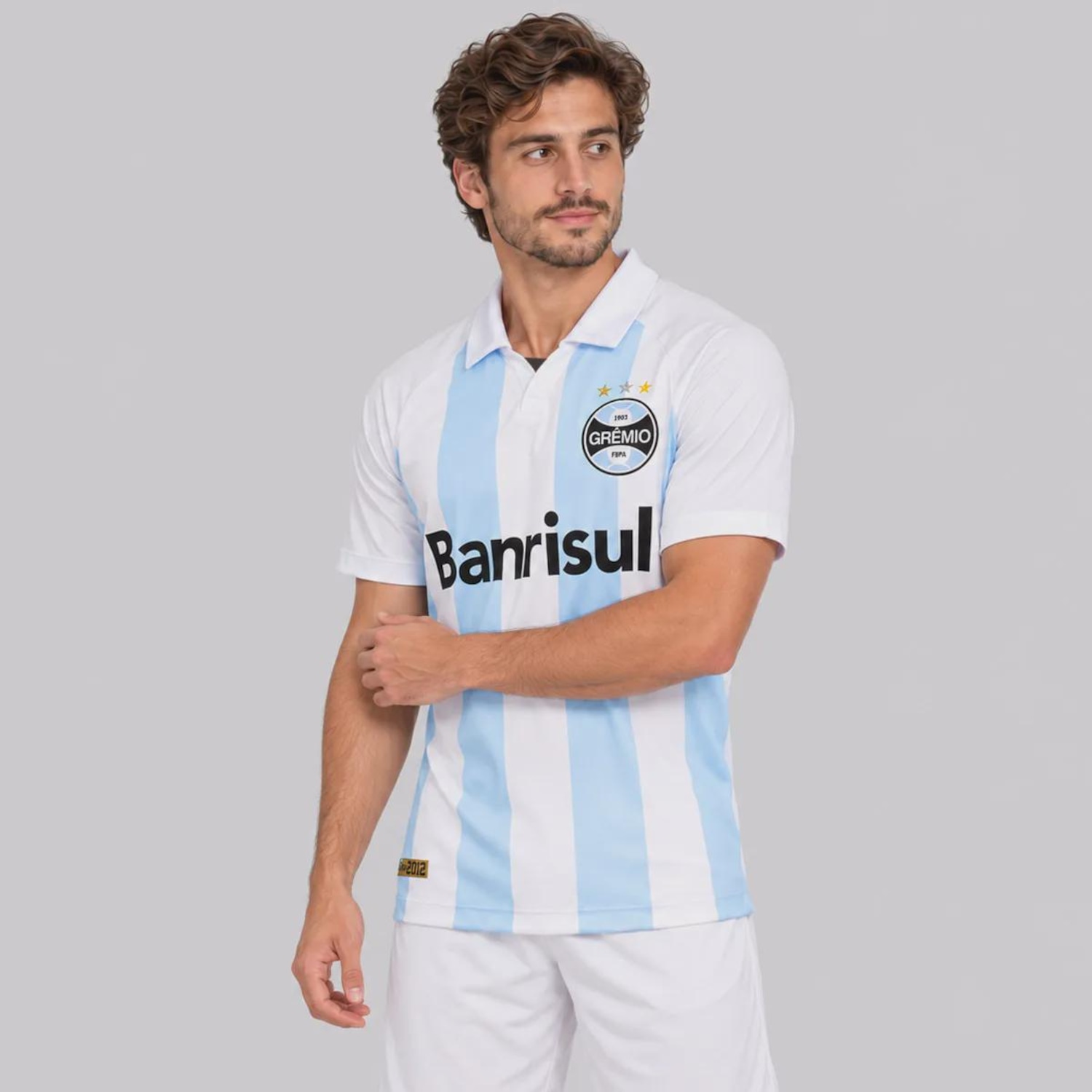 Camisa do Grêmio Retrô 2012 Alma Castelhana Banrisul Masculina - Foto 3