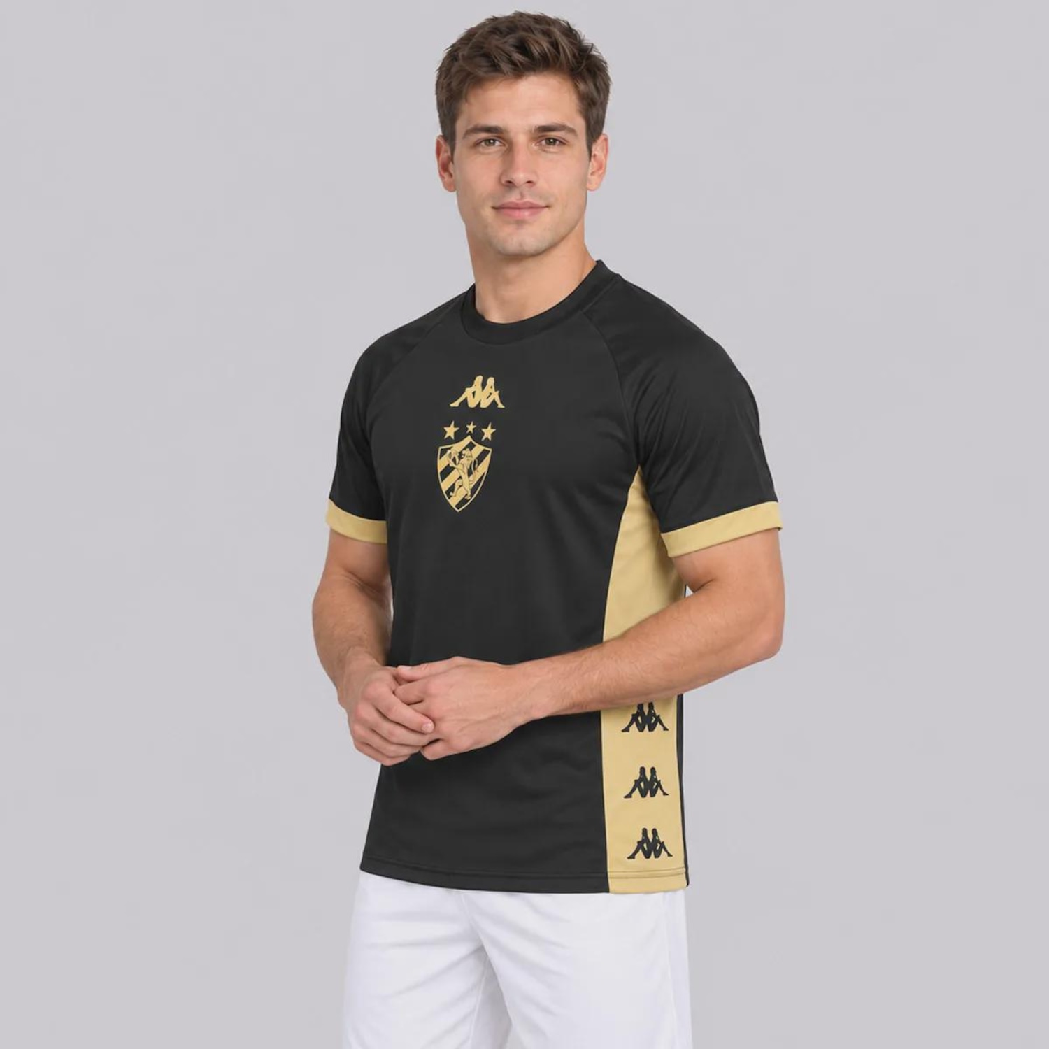 Camiseta do Sport Recife Supporter Golden Kappa Masculina - Foto 2