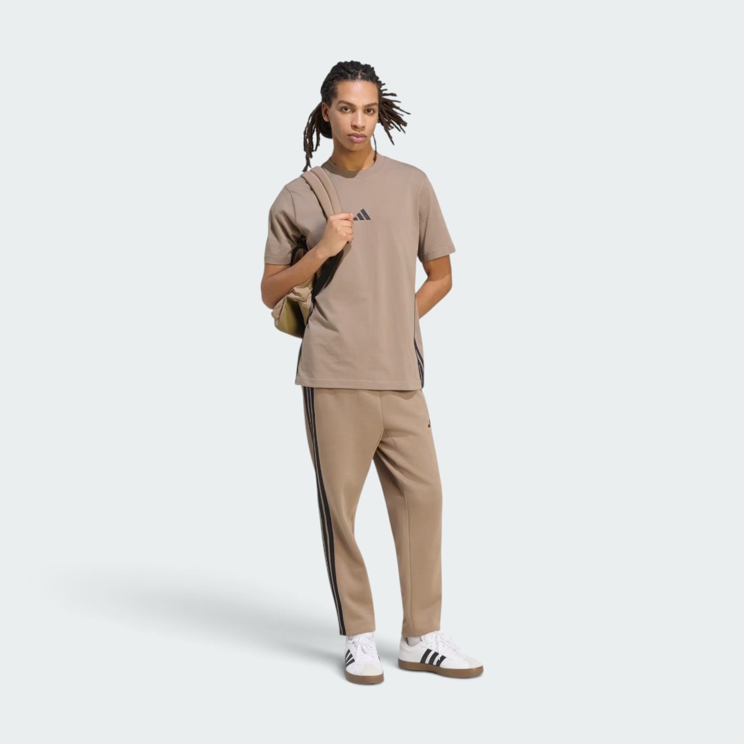 Camiseta adidas Essentials Três Listras Algodão Masculina - Foto 3