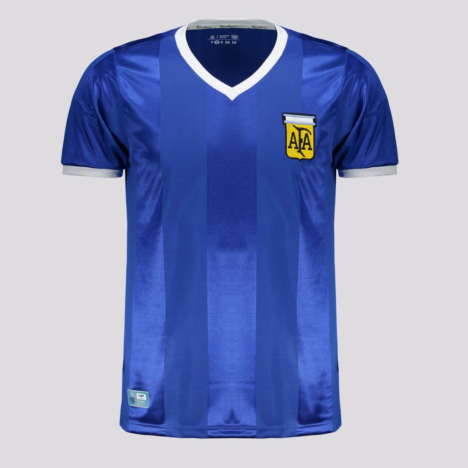 Camisa Argentina Retrô Copa 1986 Masculina - Foto 1