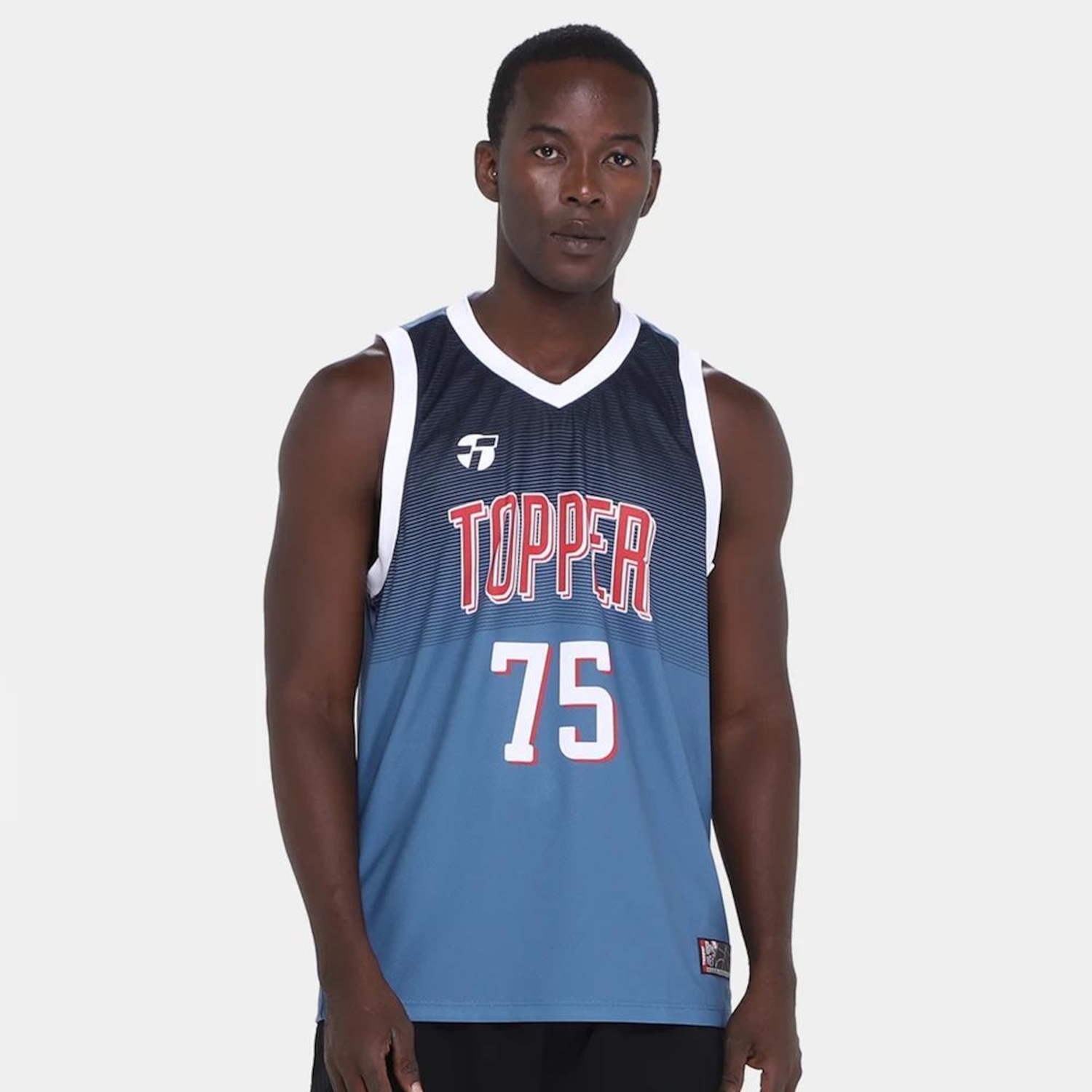 Camiseta Regata Topper Geometric Masculina - Foto 1