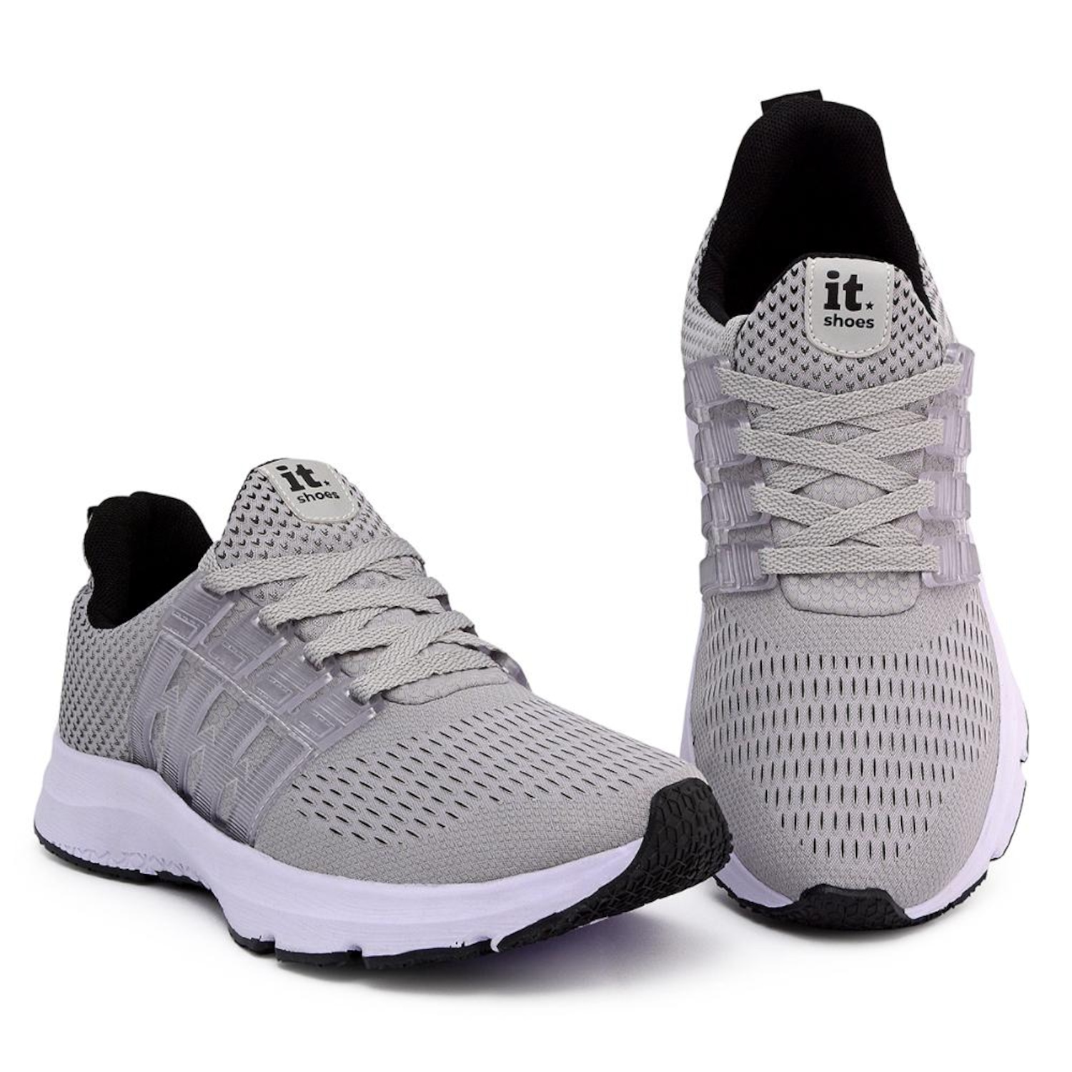 Kit Tênis Feminino It Shoes Academia + Relógio Digital LED + Meia - Foto 2