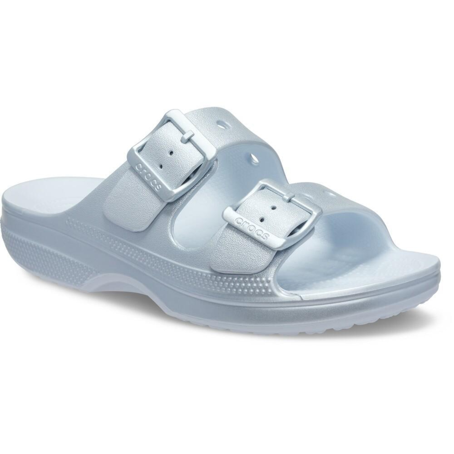 Sandália Crocs Saturday Tinted Metallic Sandal W - Unissex - Foto 2