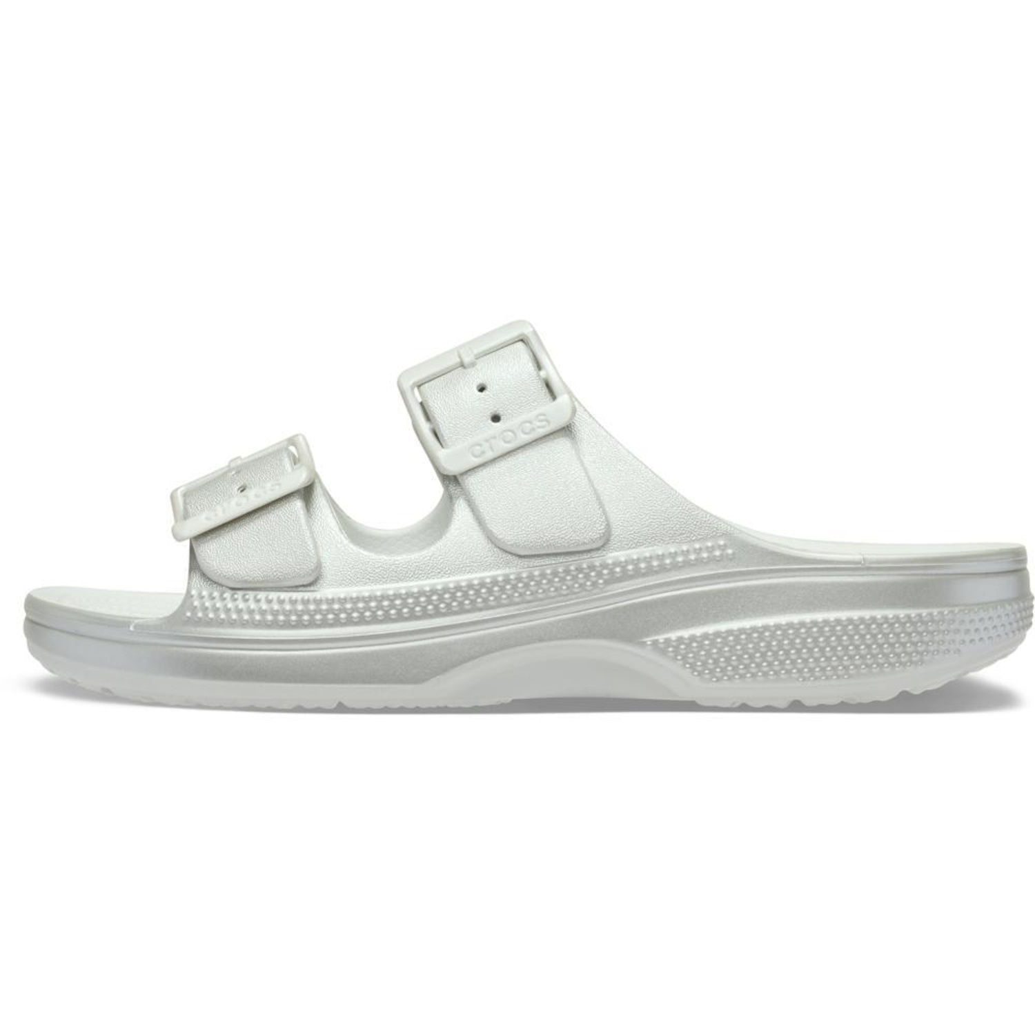 Sandália Crocs Saturday Tinted Metallic Sandal W - Unissex - Foto 3