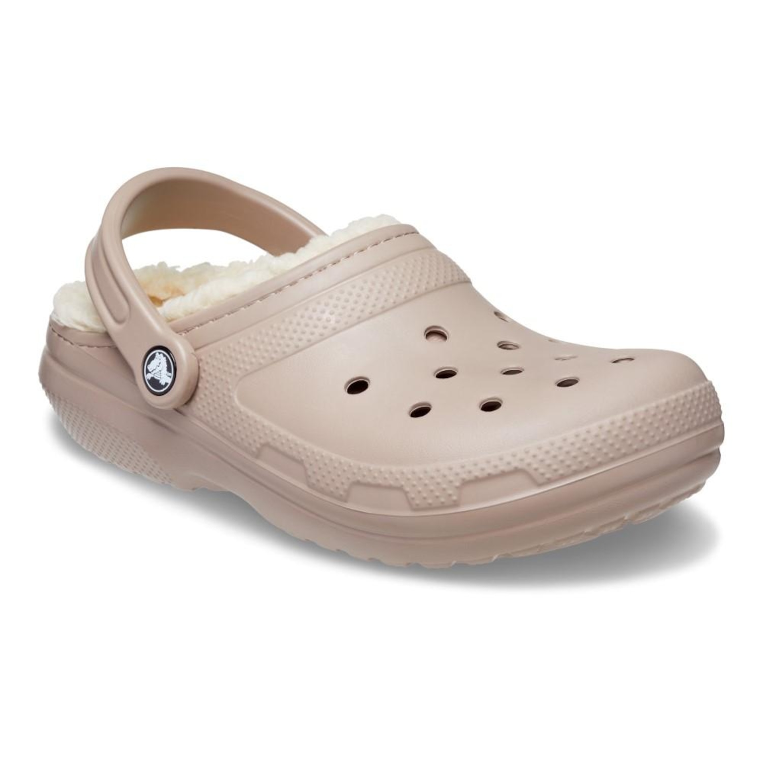 Sandália Crocs Classic Lined Clog Mushroom/Bone - Unissex - Foto 2