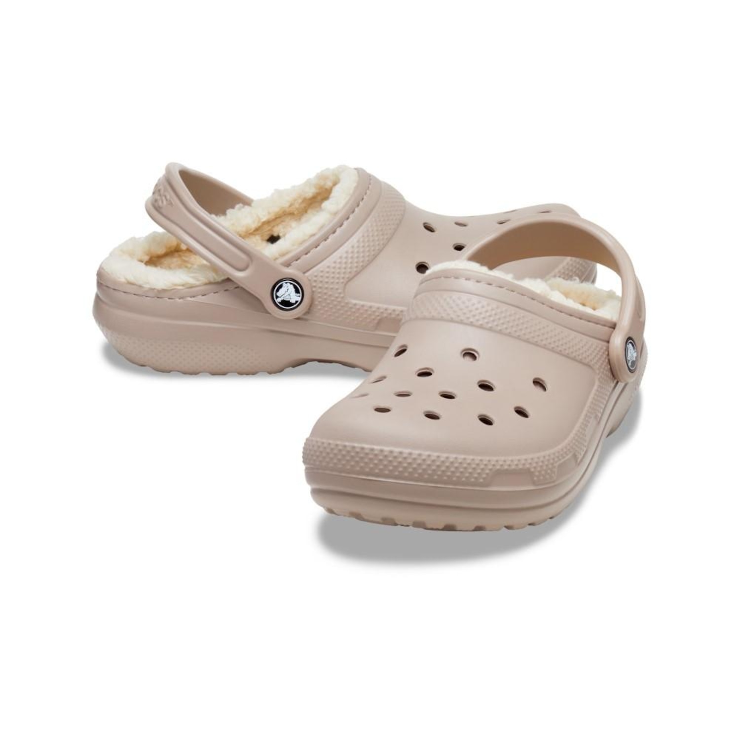 Sandália Crocs Classic Lined Clog Mushroom/Bone - Unissex - Foto 4