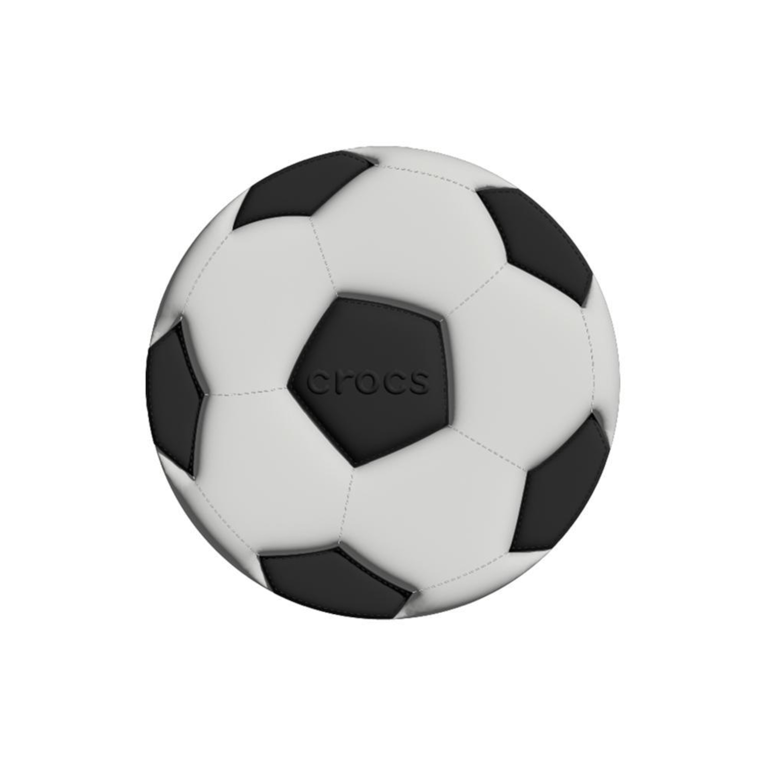 Jibbitz Crocs Bola de Futebol Gigante de Couro Único - Unissex - Foto 1