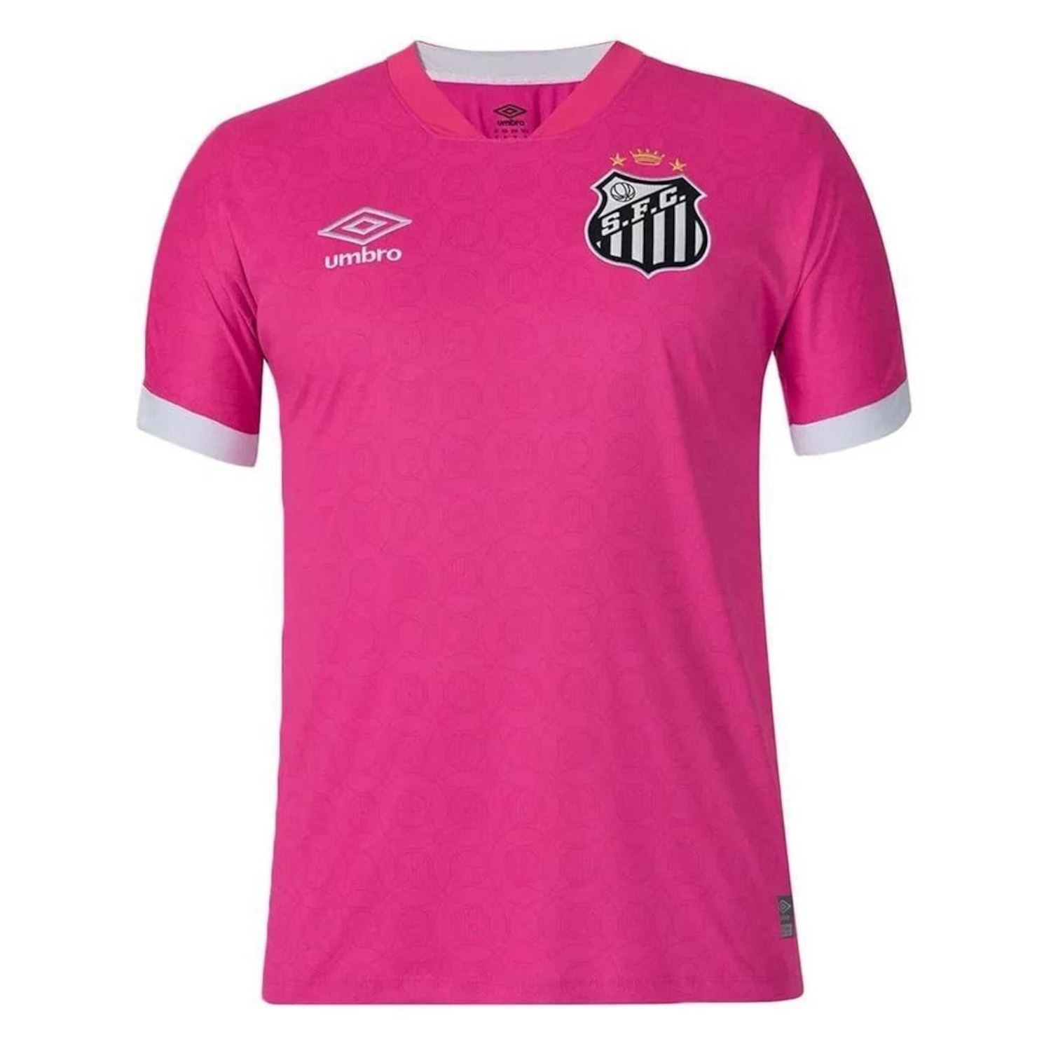 Camisa do Santos Outubro Rosa 2023/24 Umbro s/nº Masculina - Foto 1