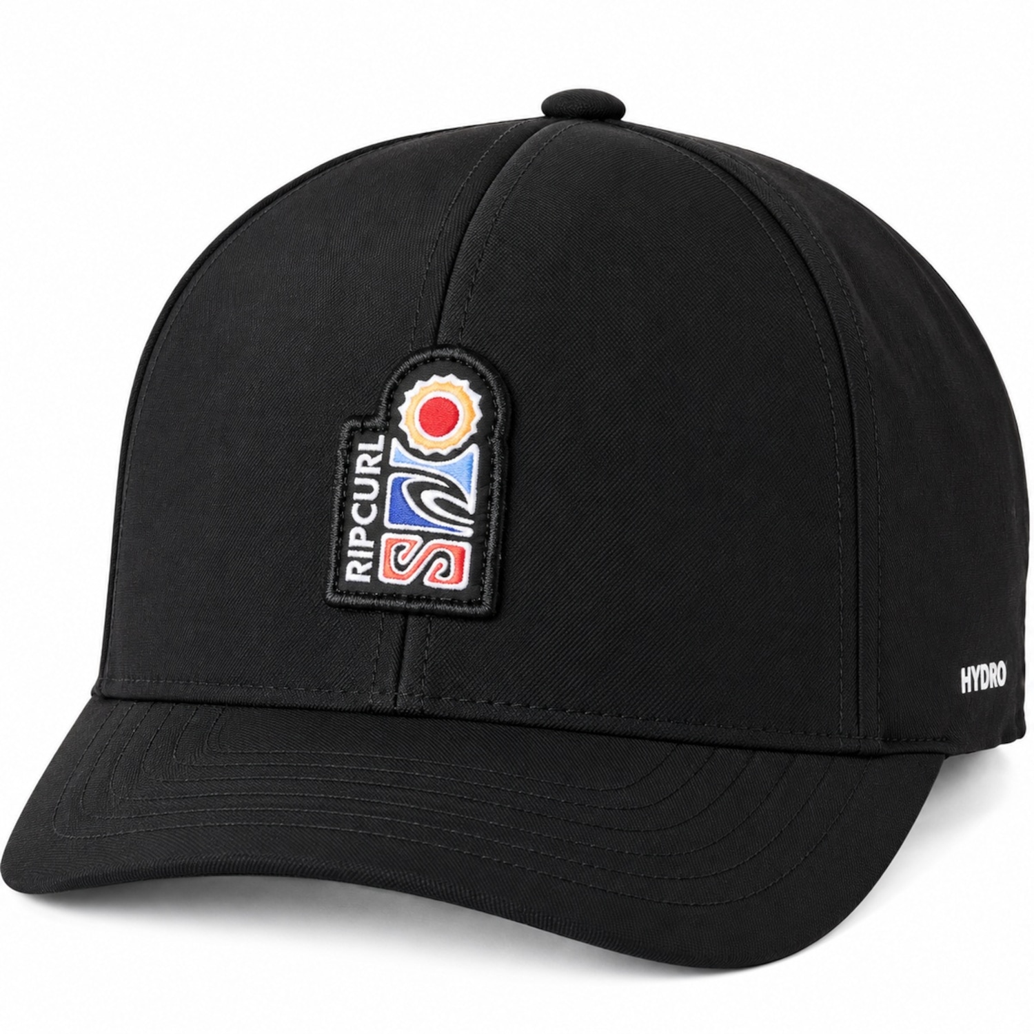 Boné Masculino Rip Curl Surf Series Hydro SB Black - Aba Curva - Foto 1