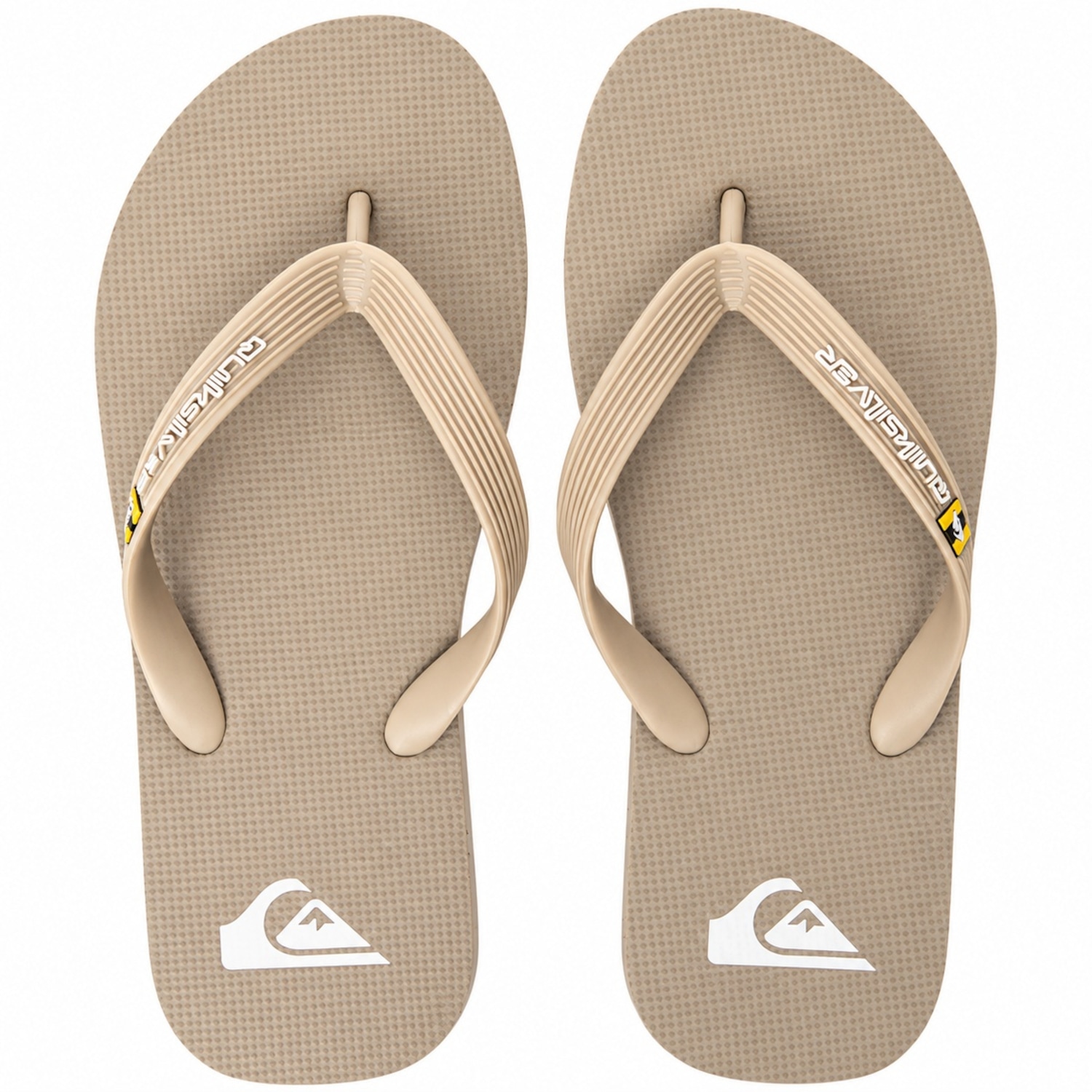 Chinelo Quiksilver Molokai Solid Areia Masculino - Foto 1