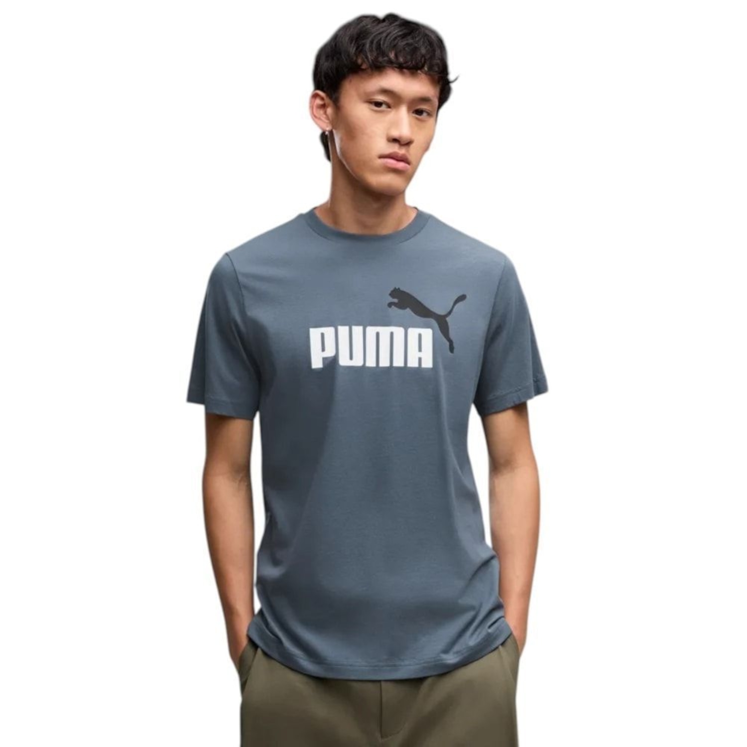 Camiseta Puma Ess 2 Color No. 1 Logo Masculina - Foto 1