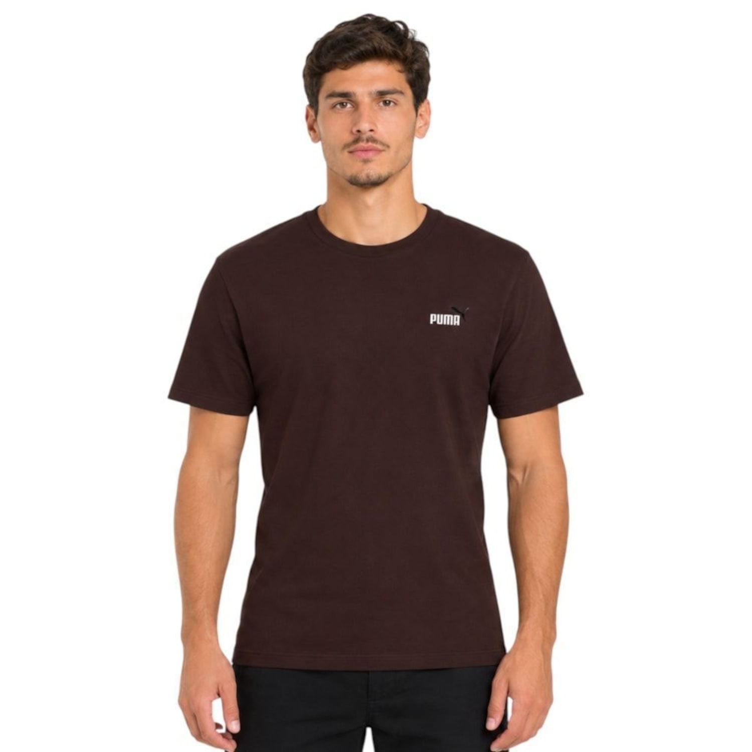 Camiseta Puma Ess 2 Color Small No.1 Logo Masculina - Foto 1