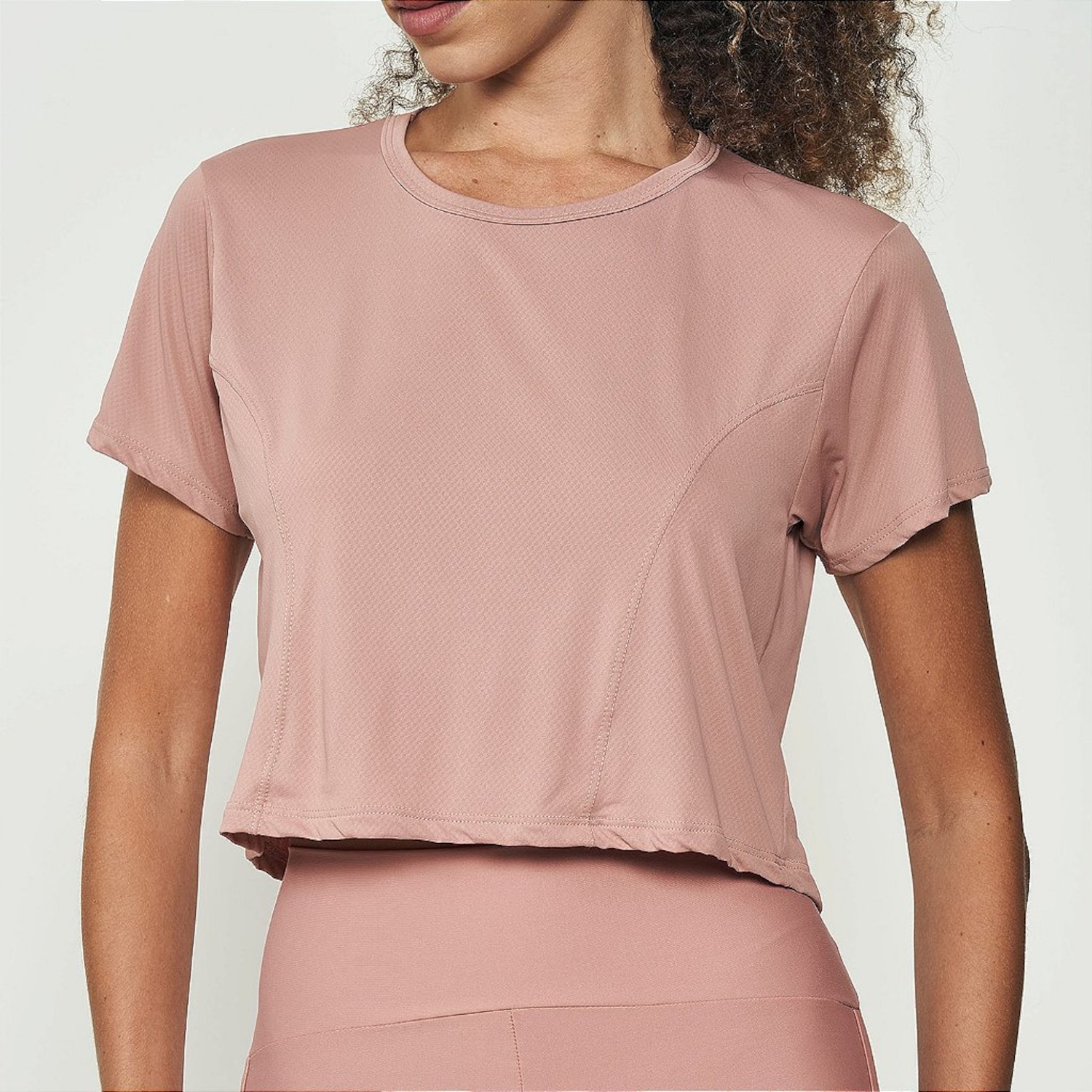 Camiseta Colcci Air Comfort Rosa Ganden Feminino - Foto 1