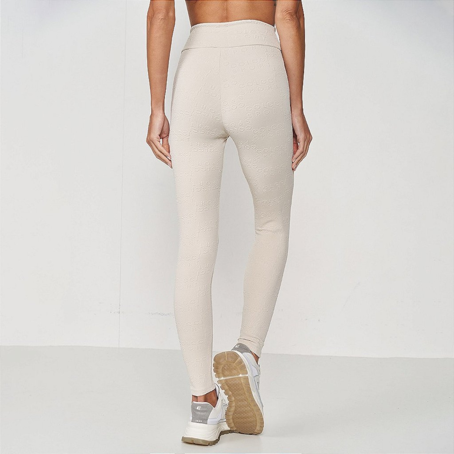 Calça Legging Colcci Jacquard Sculp Cinza Magma Feminina - Foto 2