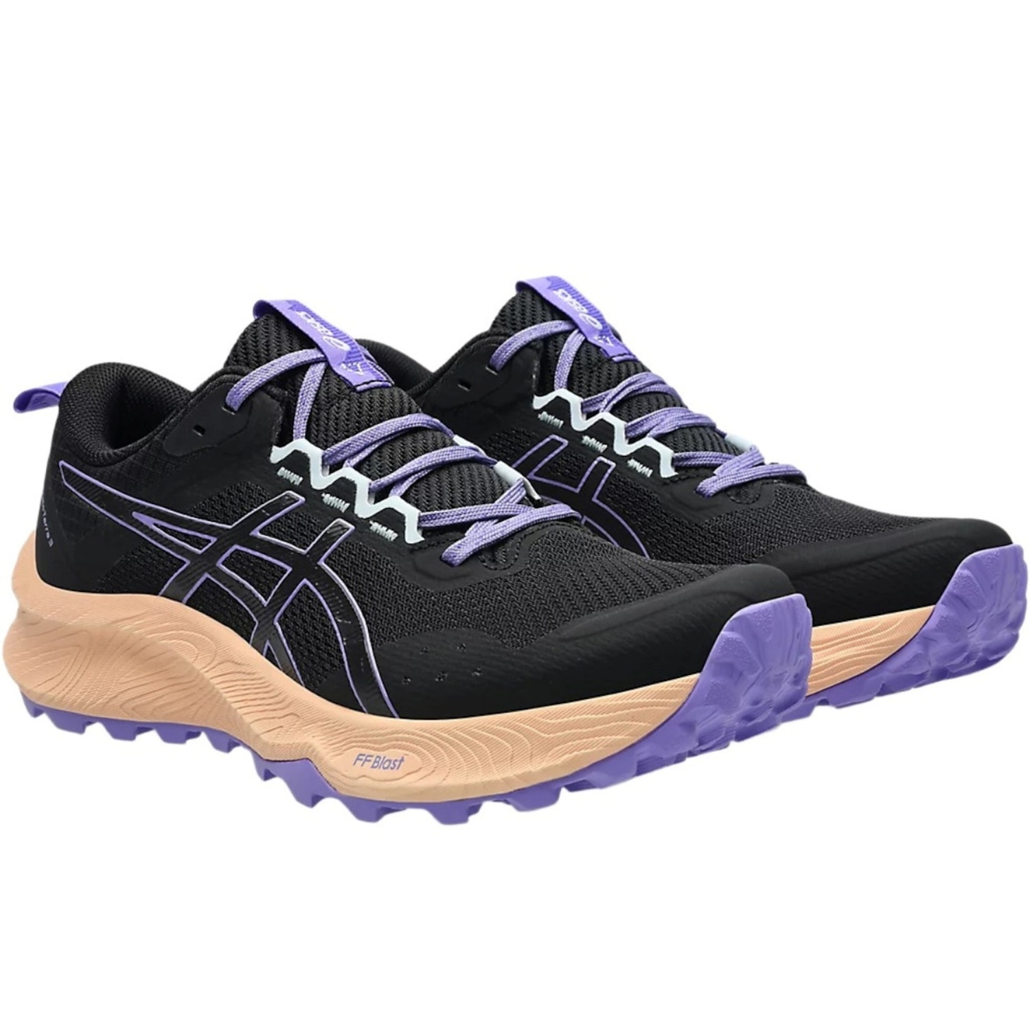Tênis Asics Gel-Trabuco Terra 3 Feminino - Preto/Roxo - Foto 1