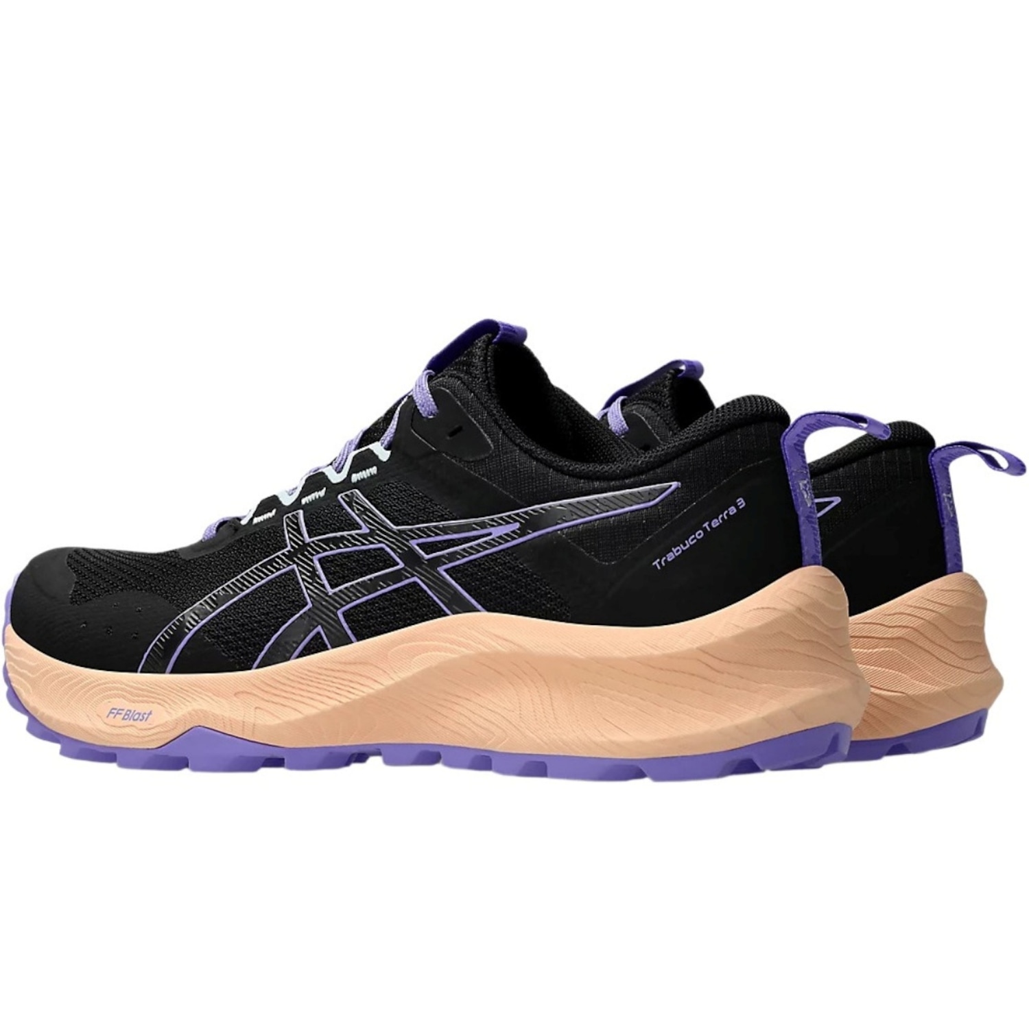Tênis Asics Gel-Trabuco Terra 3 Feminino - Preto/Roxo - Foto 2