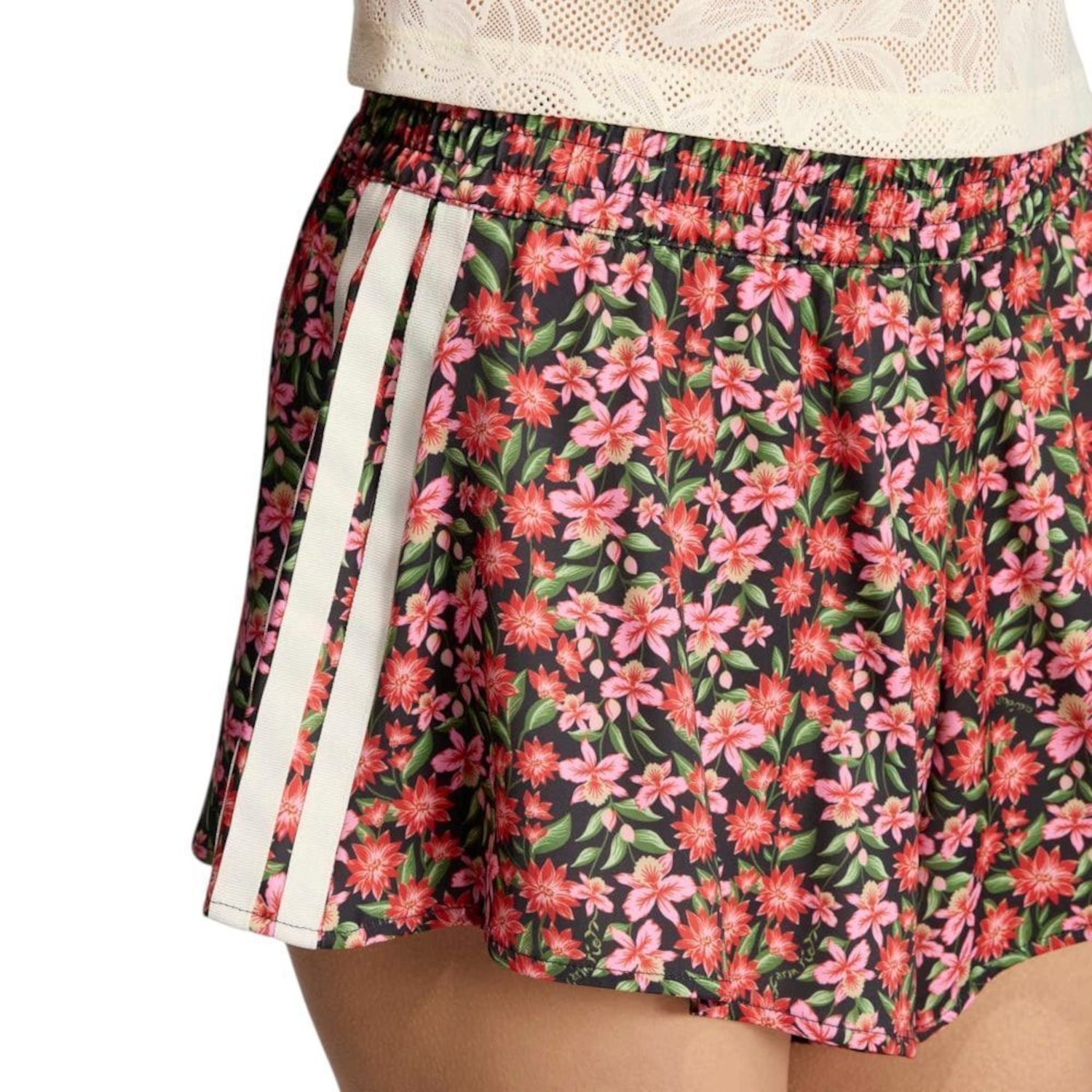 Shorts adidas X Farm Rio Feminino - Foto 4