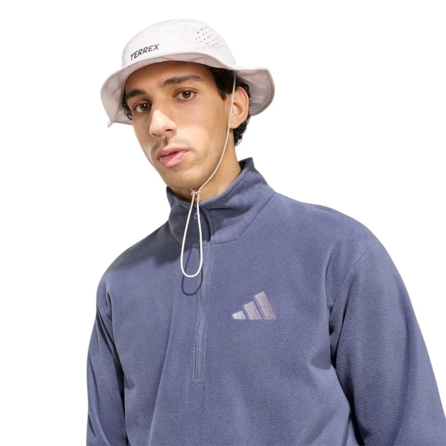 Blusão Fleece adidas Terrex Multi Essentials Half Zip Masculina - Foto 3