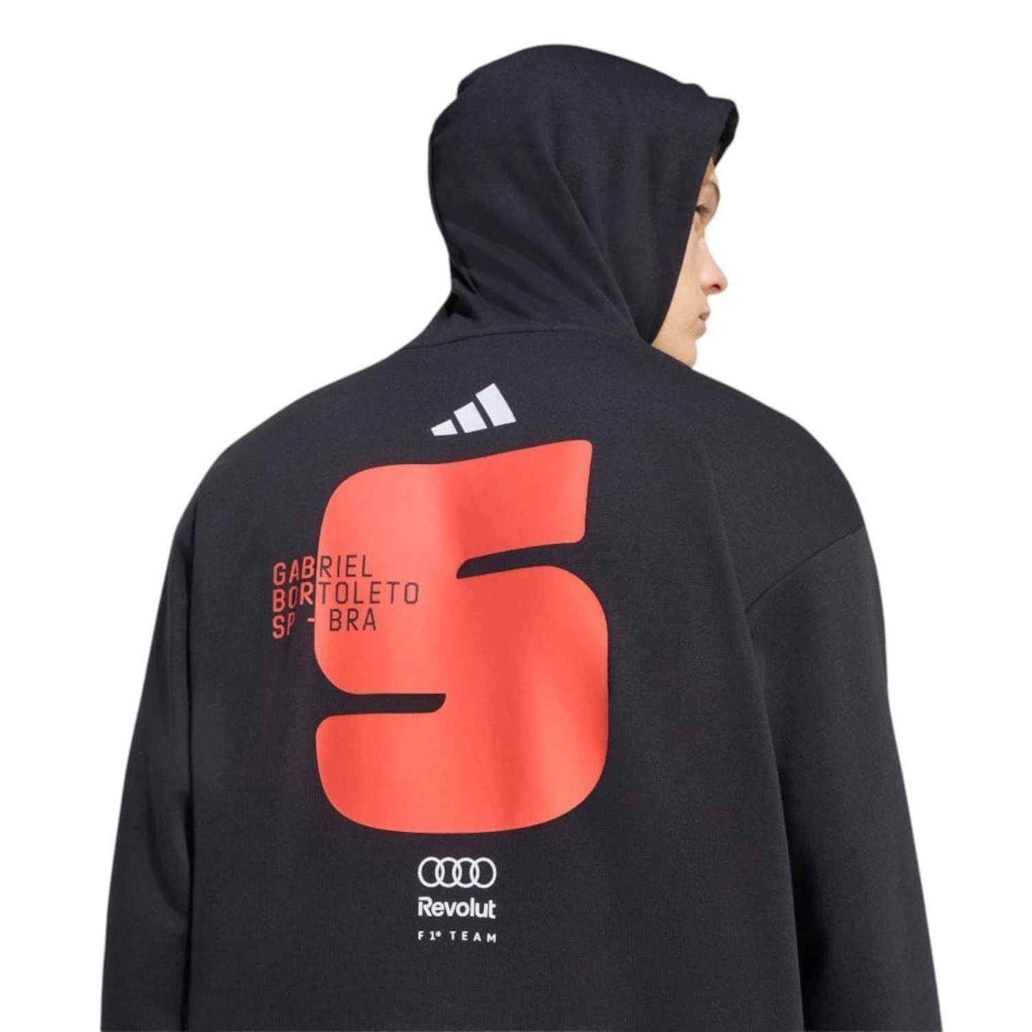 Blusão de Moletom adidas Audi Revolut F1 Team Gabriel Bortoleto Masculino - Foto 4