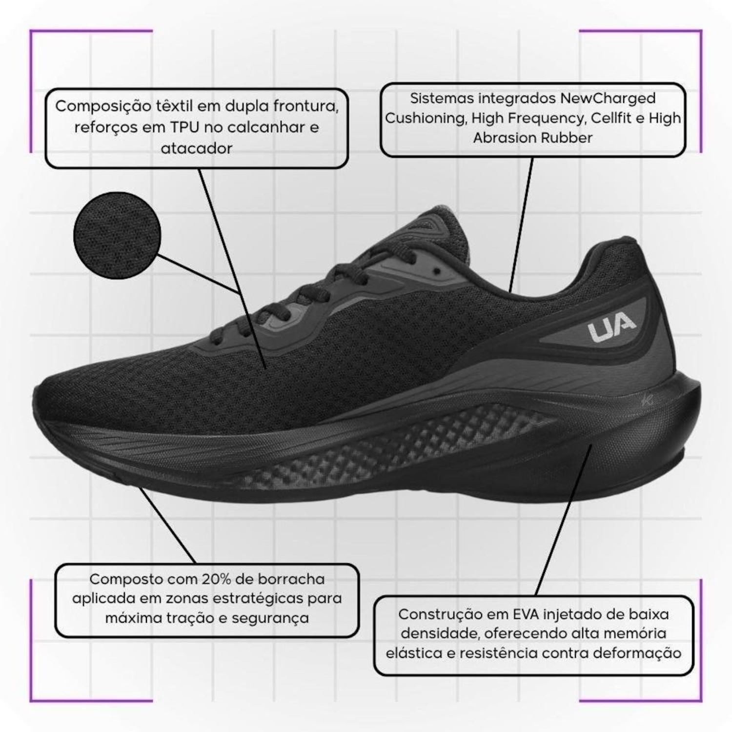 Tênis Masculino Running Under Armour Wing 2 SE - Foto 3