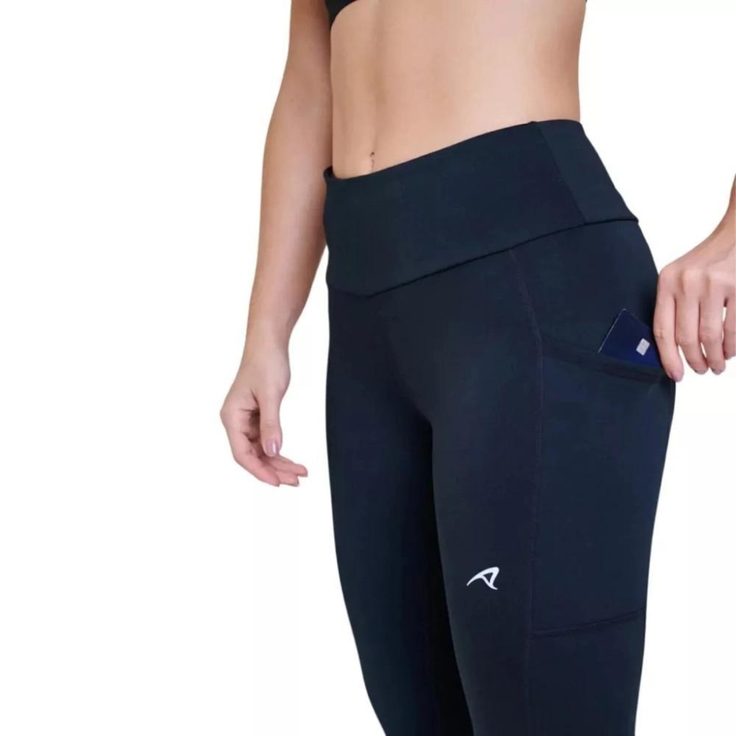 Calça Legging Authen Thermal Zíper Refletivo Protect Feminina - Foto 2