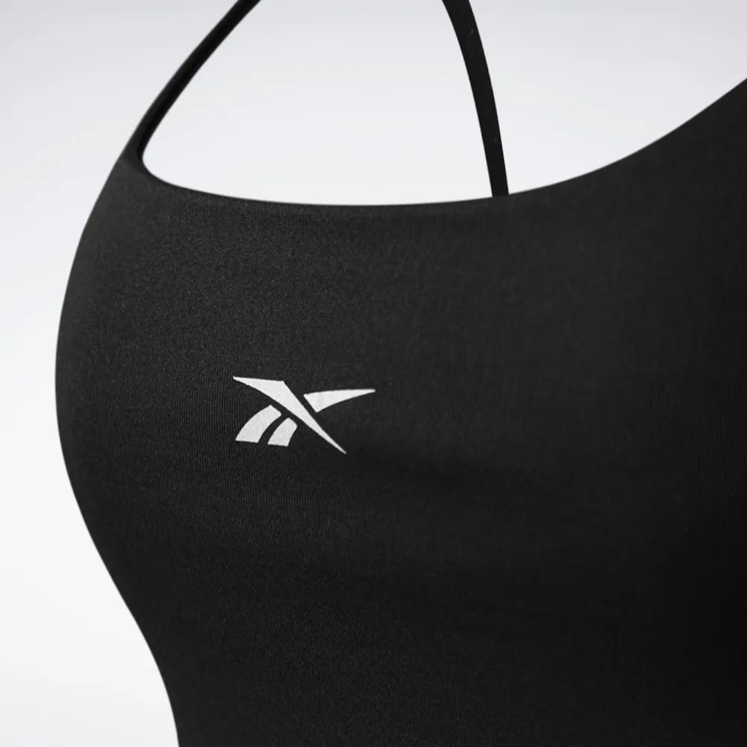 Top Reto Sem Bojo Reebok Logo Alta Compressão Feminino - Foto 2