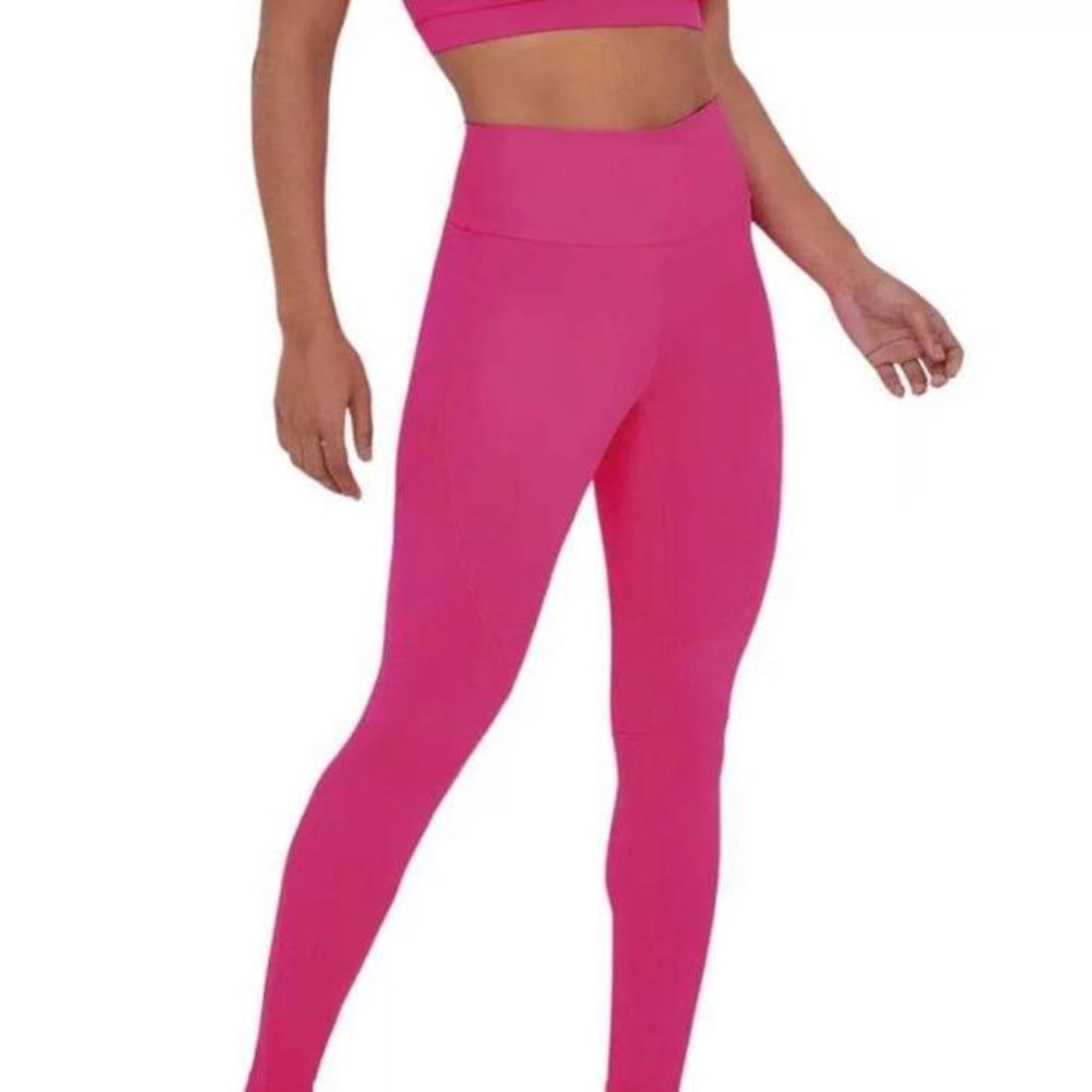 Calça Legging Alto Giro Feminina Hyper Recortes Academia - Foto 1