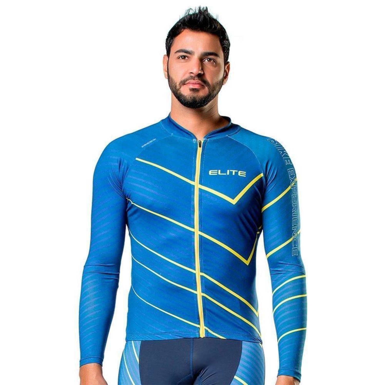 Camisa Ciclista Elite Masculina Bike Manga Longa Conforto - Foto 1